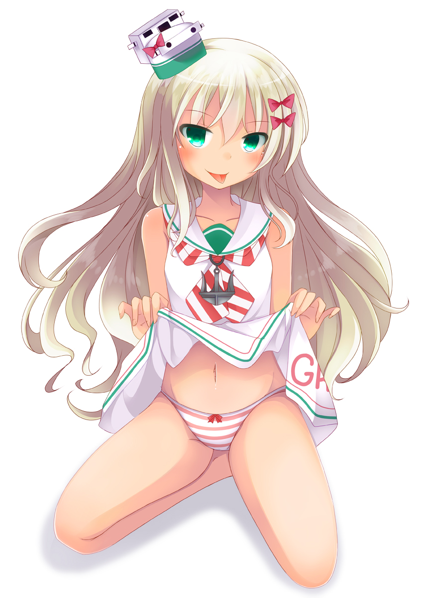 【グレカーレちゃん(艦これ)】艦隊これくしょんの小悪魔系であってメスガキやロリビッチじゃないと思いたいグレカーレちゃんの二次エロ画像