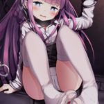 【ロリ白パンツ】二次ロリ少女のスカートの中の白パンツが見えちゃってたまらないロリ白パンツ二次エロ画像