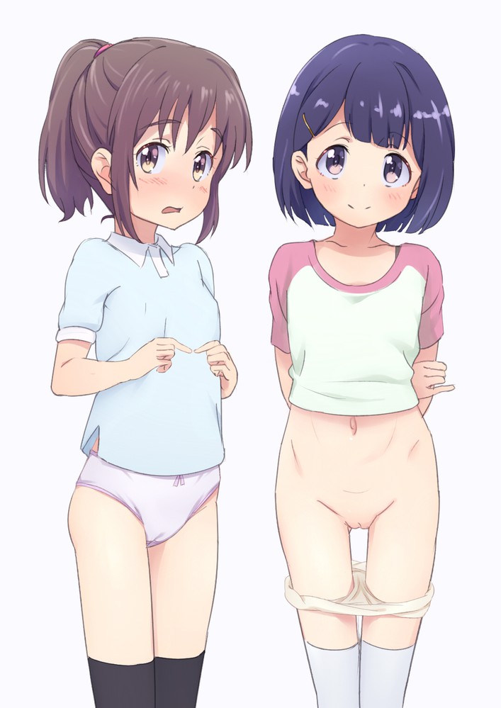 【ロリパンツ】少女の純白木綿部地帯などを楽しむかわいいロリおパンツ二次エロ画像