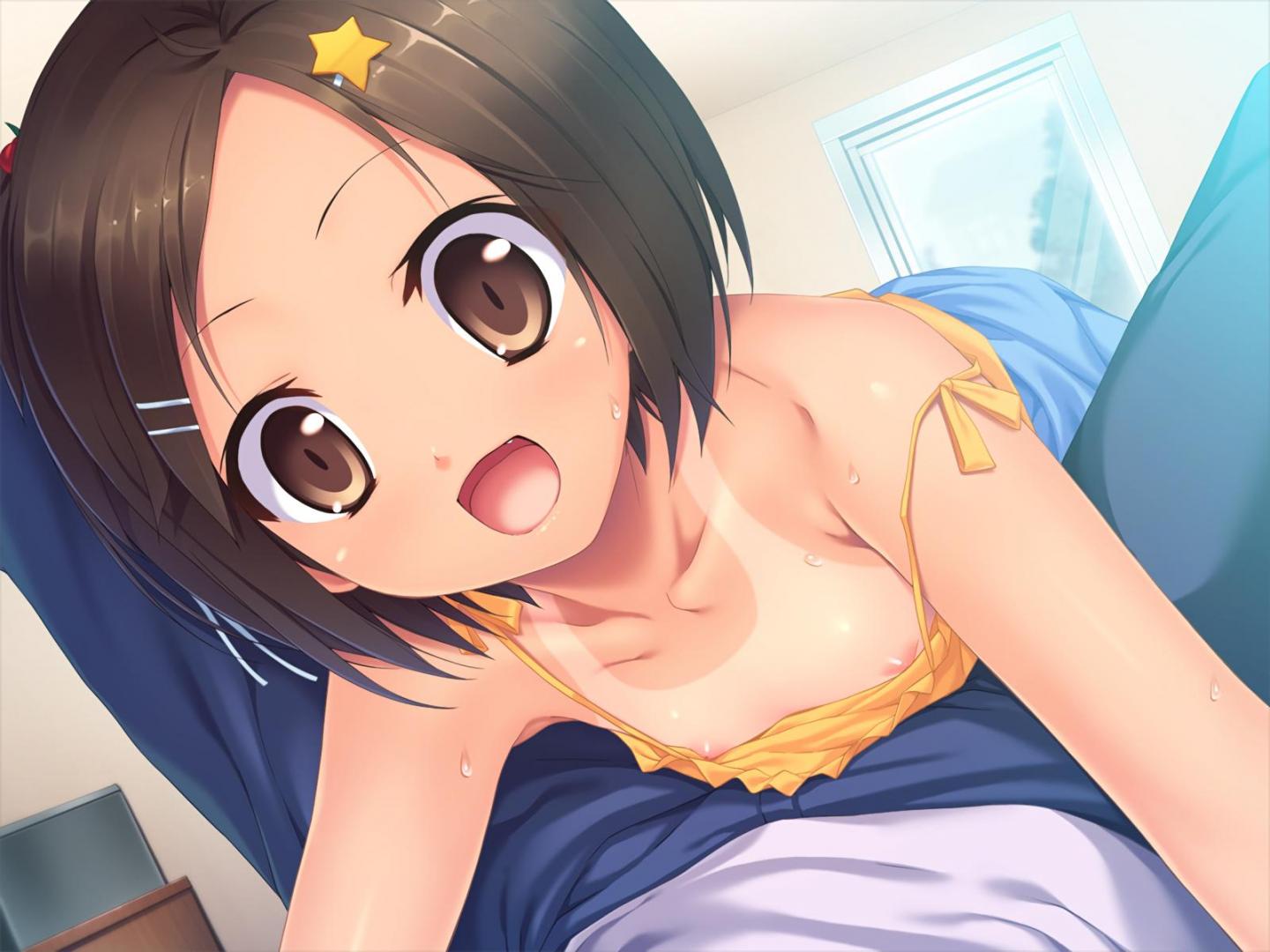 【ちくチラ】夏の風物詩！二次ロリ少女のノースリーブ・タンクトップでB地区チラリしまくり無防備ちくチラ二次エロ画像
