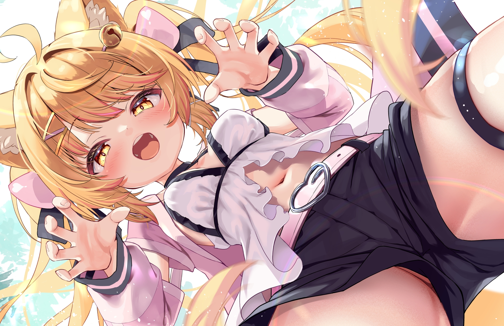 【隙間パンチラ】今だとこっちの方が見える事がある二次ロリ少女の隙間パンチラ二次エロ画像