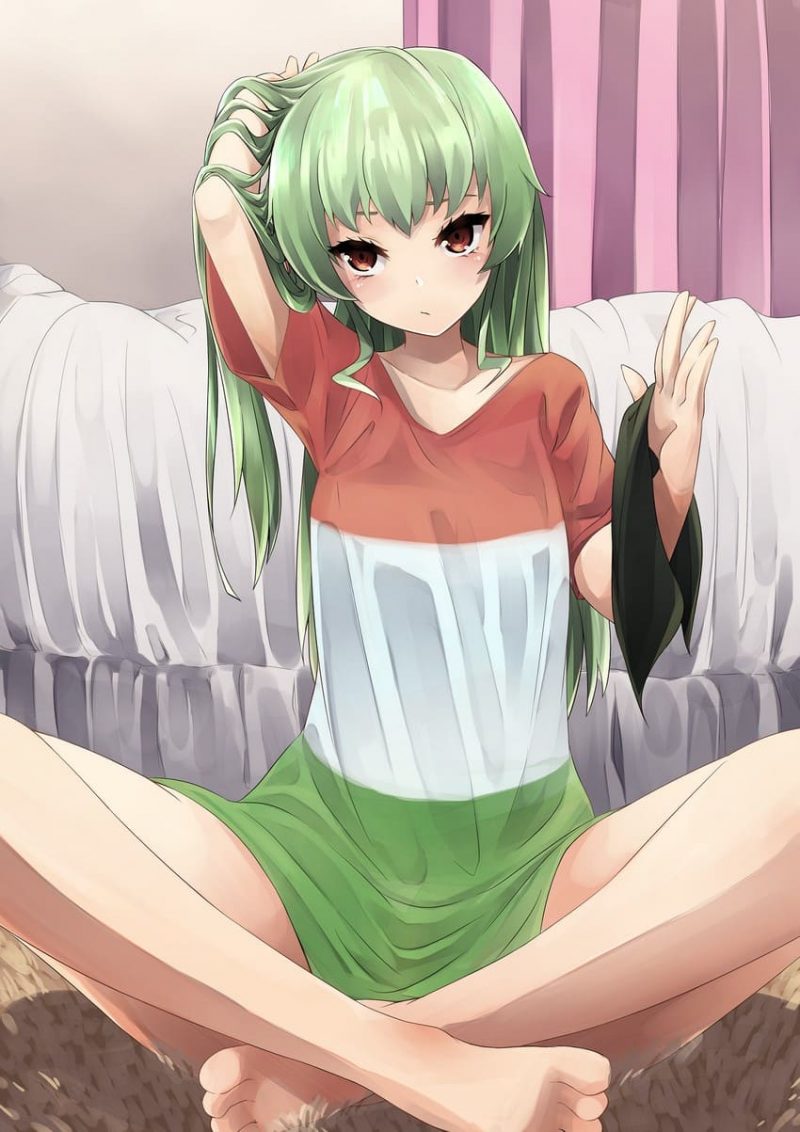 二次ロリ少女の決してエッチじゃない服装、普通の姿に色気を覚える二次萌えロリ画像-30