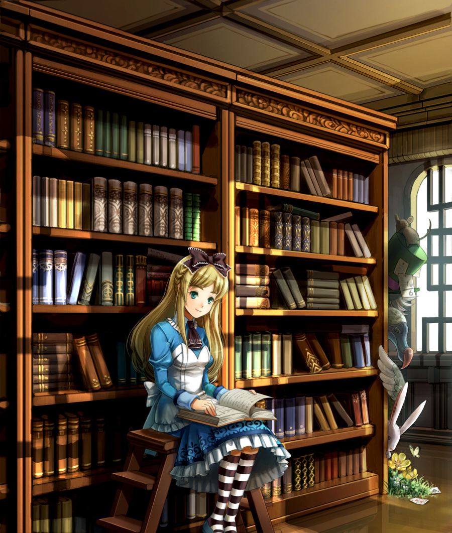 不思議の国のアリスのオーソドックスなアリス、金髪リボンにエプロンドレスな二次萌え画像-27