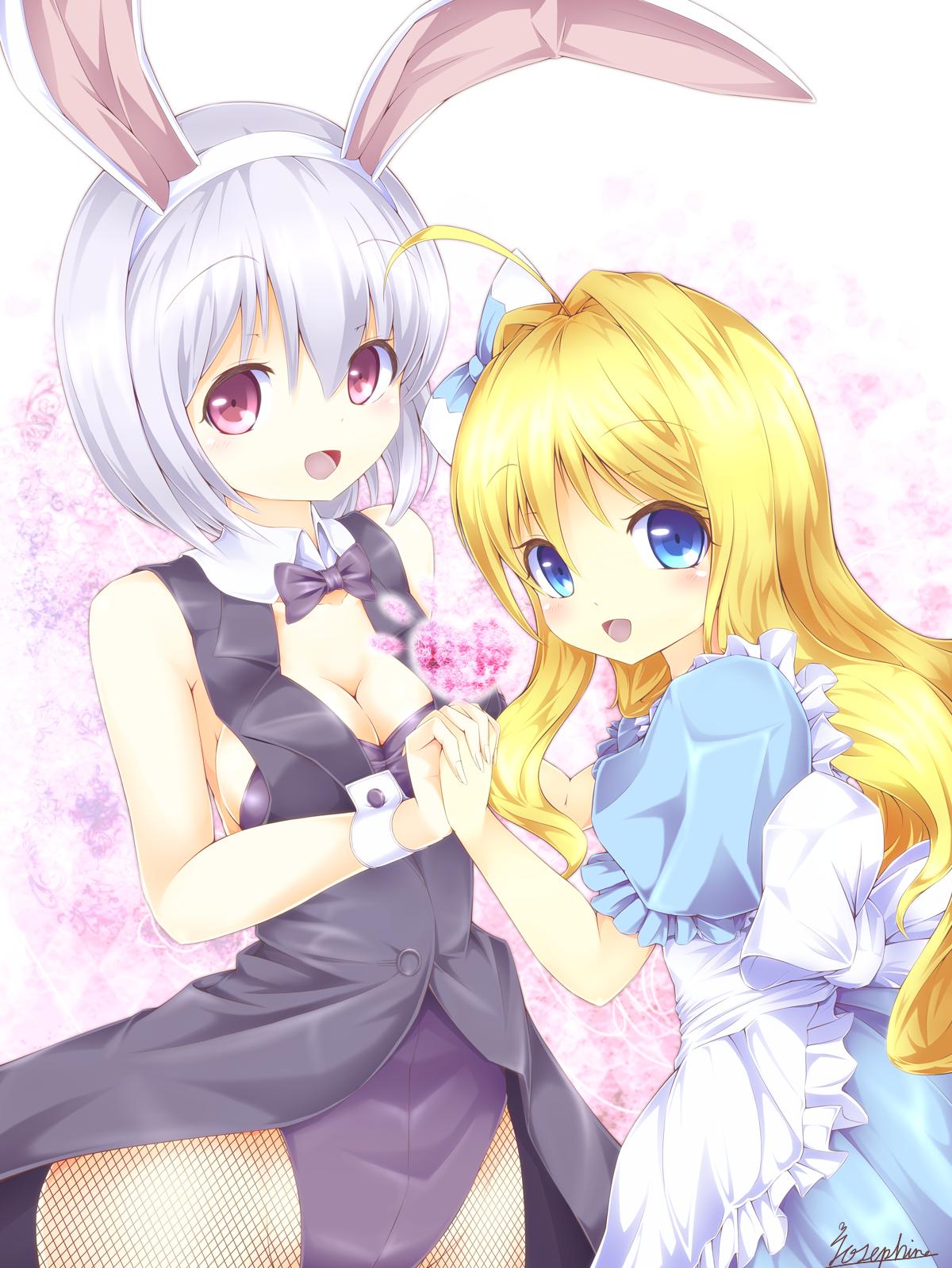 不思議の国のアリスのオーソドックスなアリス、金髪リボンにエプロンドレスな二次萌え画像-29