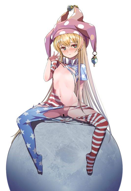 東方projectの洋ロリ感あふれるクラウンピースちゃんの金髪可愛い二次エロ画像-5