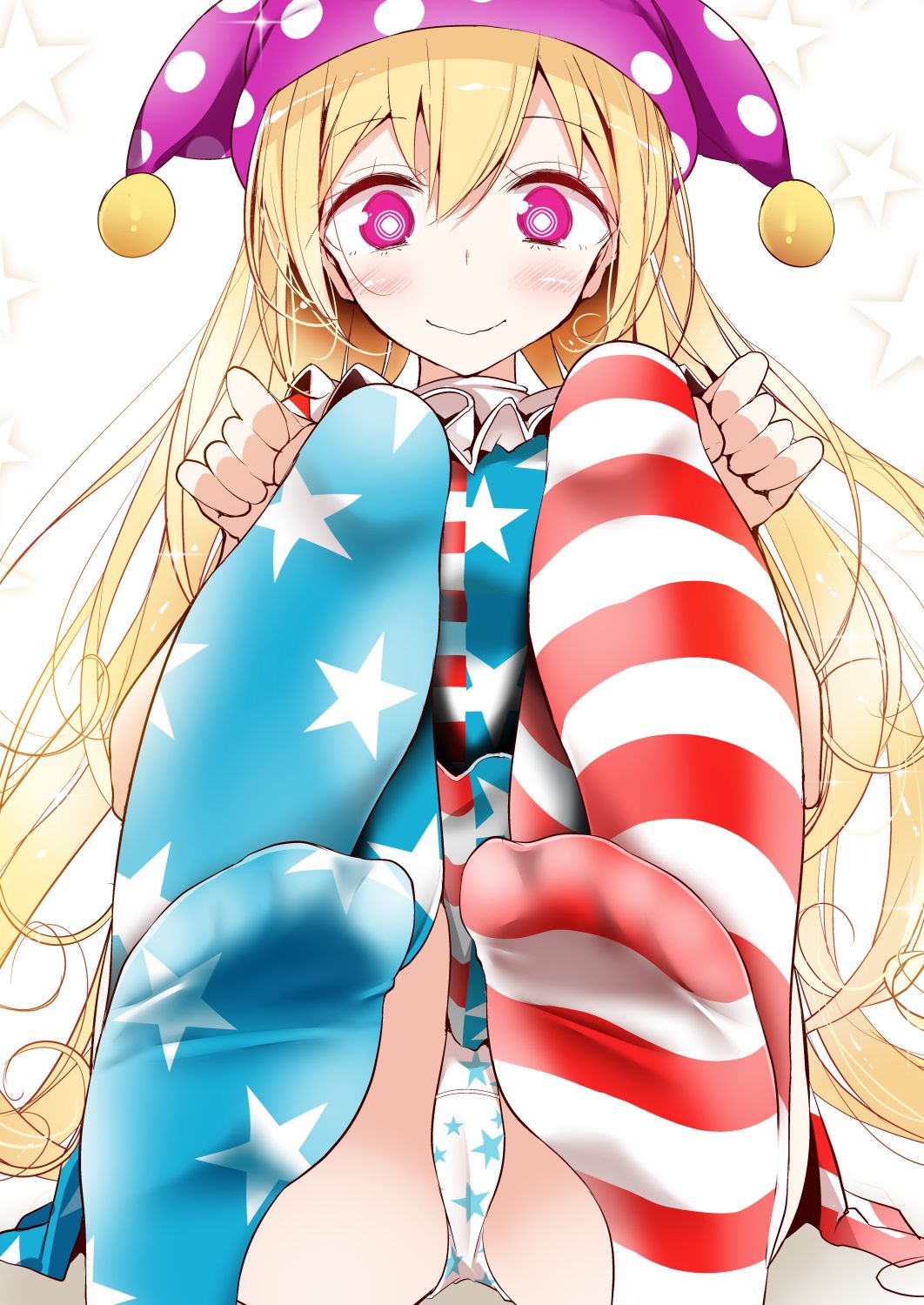 東方projectの洋ロリ感あふれるクラウンピースちゃんの金髪可愛い二次エロ画像-16