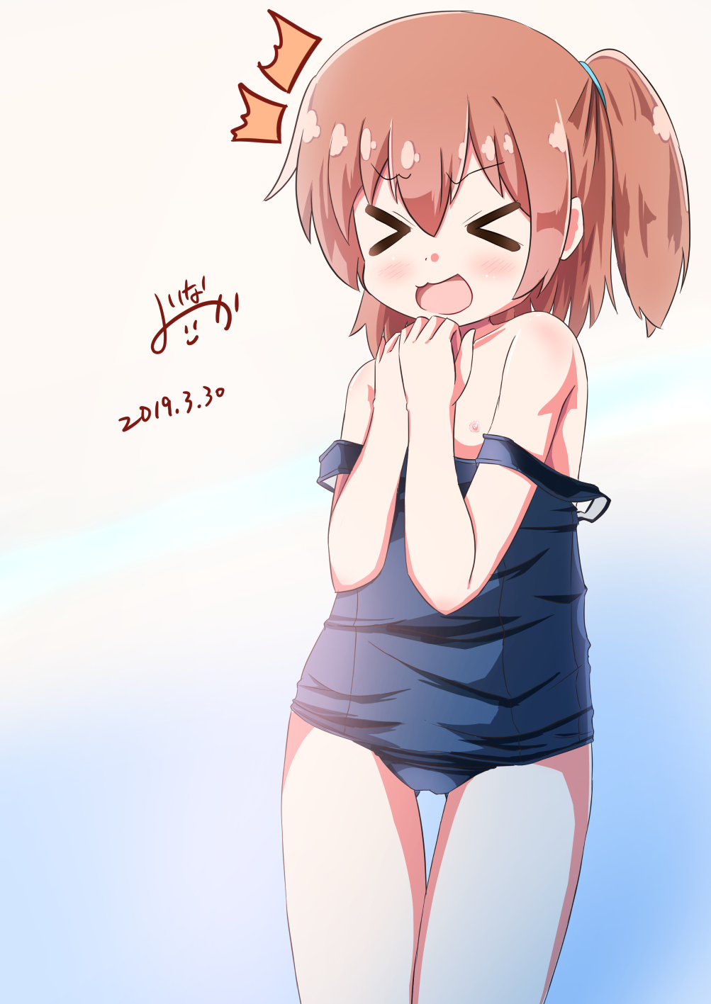 今夜こそわたてんの最新話が放映されるはずなので私に天使が舞い降りた！のロリJS達の二次エロ画像-14