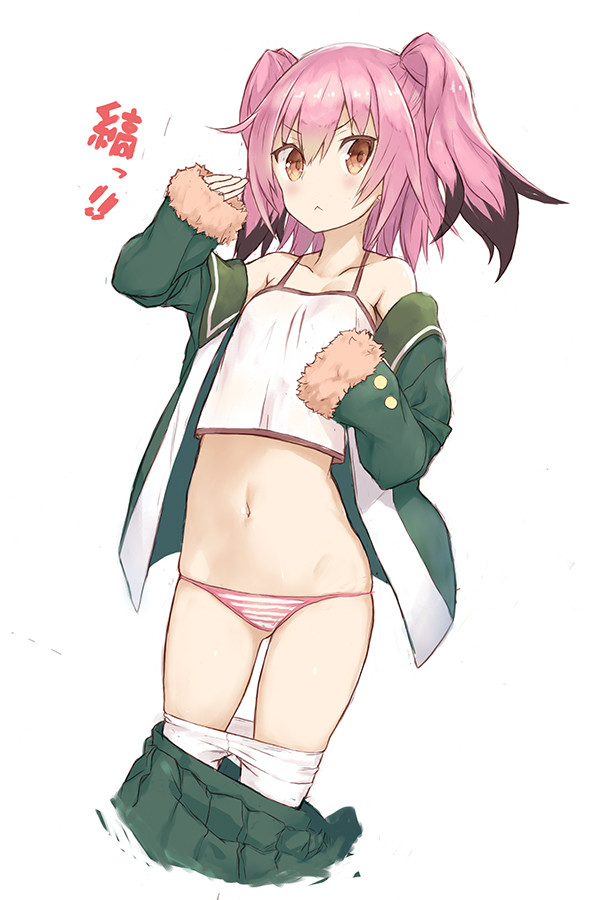 艦隊これくしょんのロリかわ海防艦、白タイツかわいい国後ちゃんの二次エロ画像-7
