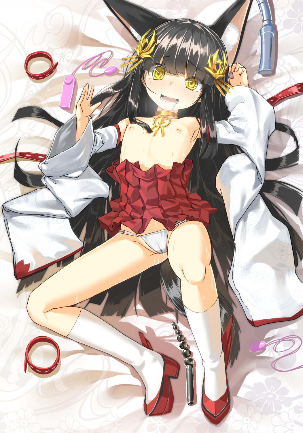 アズールレーンのロリかわケモミミ戦艦娘長門ちゃんのエッチでかわいい二次エロ画像-1