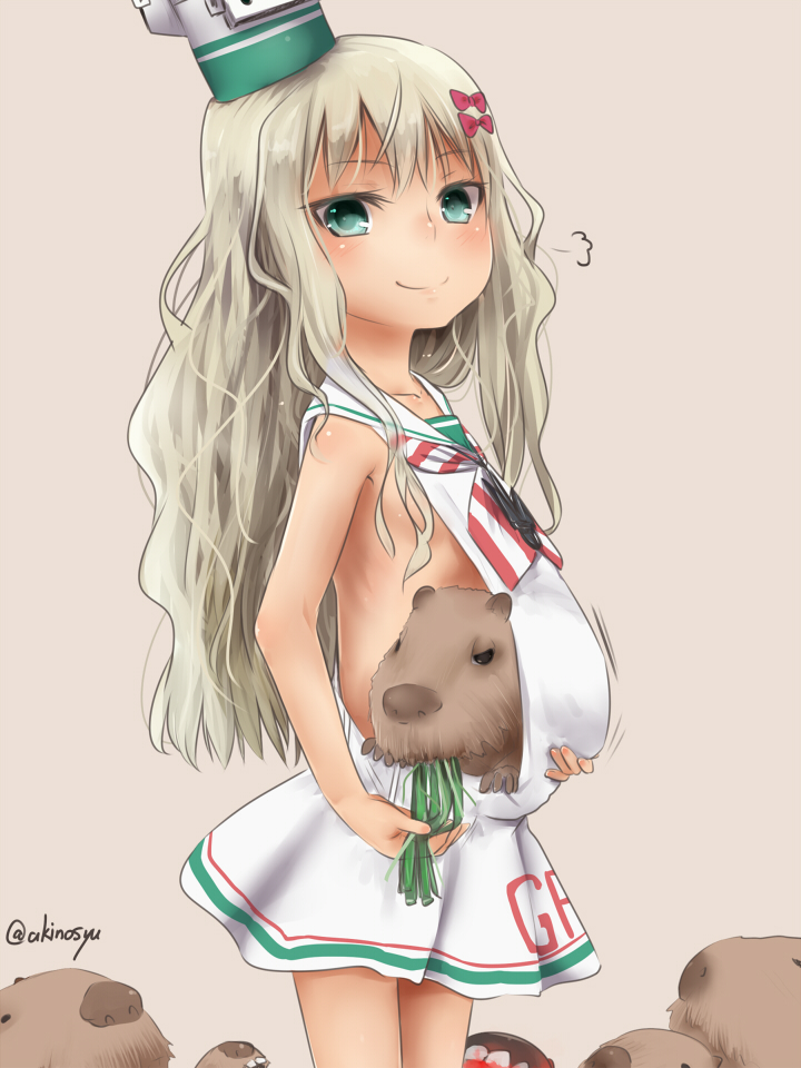 艦隊これくしょんの金髪ロリイタリア駆逐艦グレカーレちゃんの扇情的な二次エロ画像-10