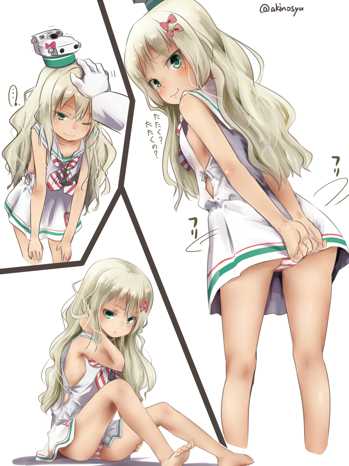 艦隊これくしょんの金髪ロリイタリア駆逐艦グレカーレちゃんの扇情的な二次エロ画像-17