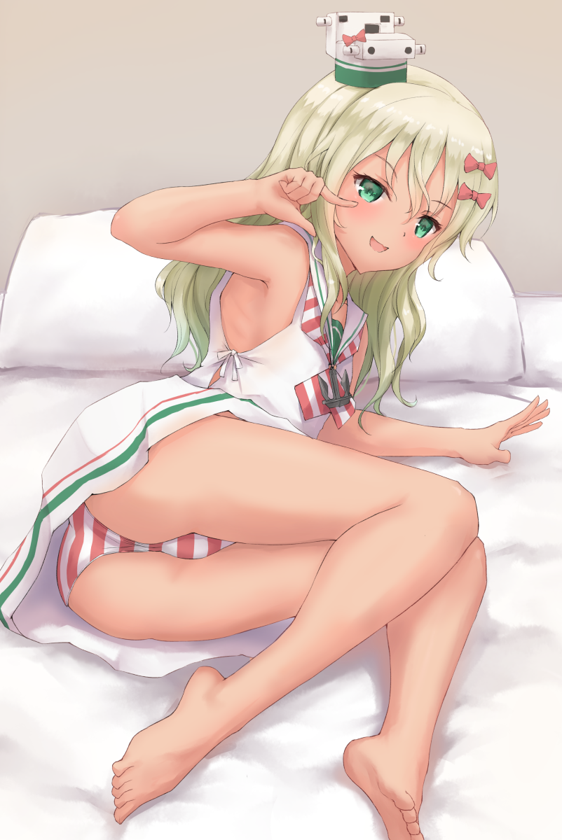 艦隊これくしょんの金髪ロリイタリア駆逐艦グレカーレちゃんの扇情的な二次エロ画像-20