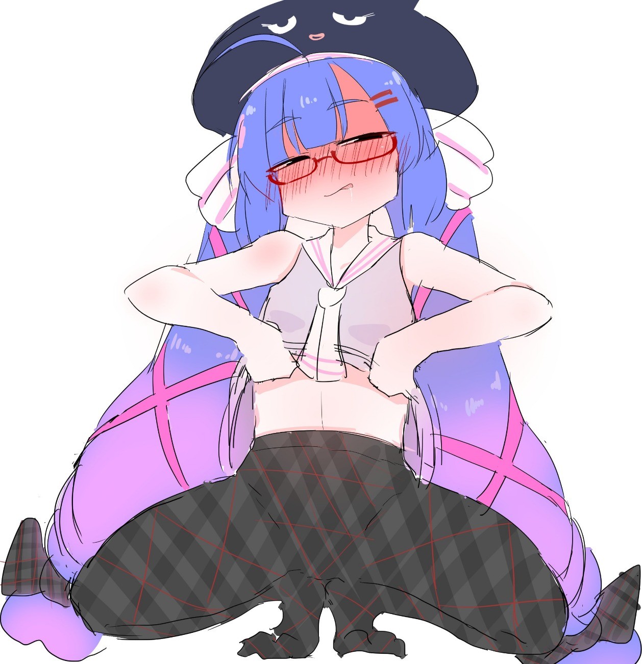 3パターンのキャラでお得なボカロ&ボイロの11歳ロリ音街ウナちゃんの二次エロ画像-6