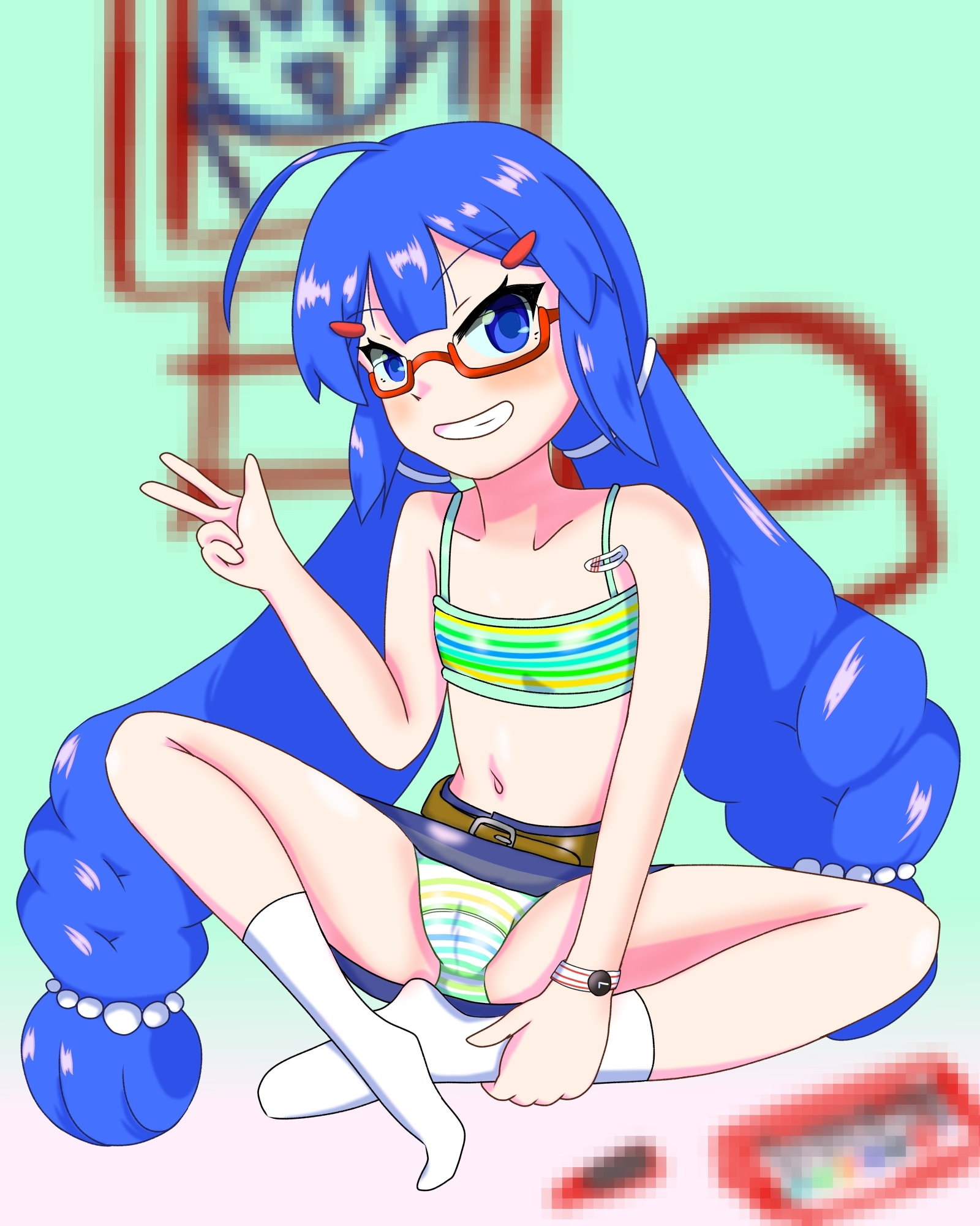 3パターンのキャラでお得なボカロ&ボイロの11歳ロリ音街ウナちゃんの二次エロ画像-42