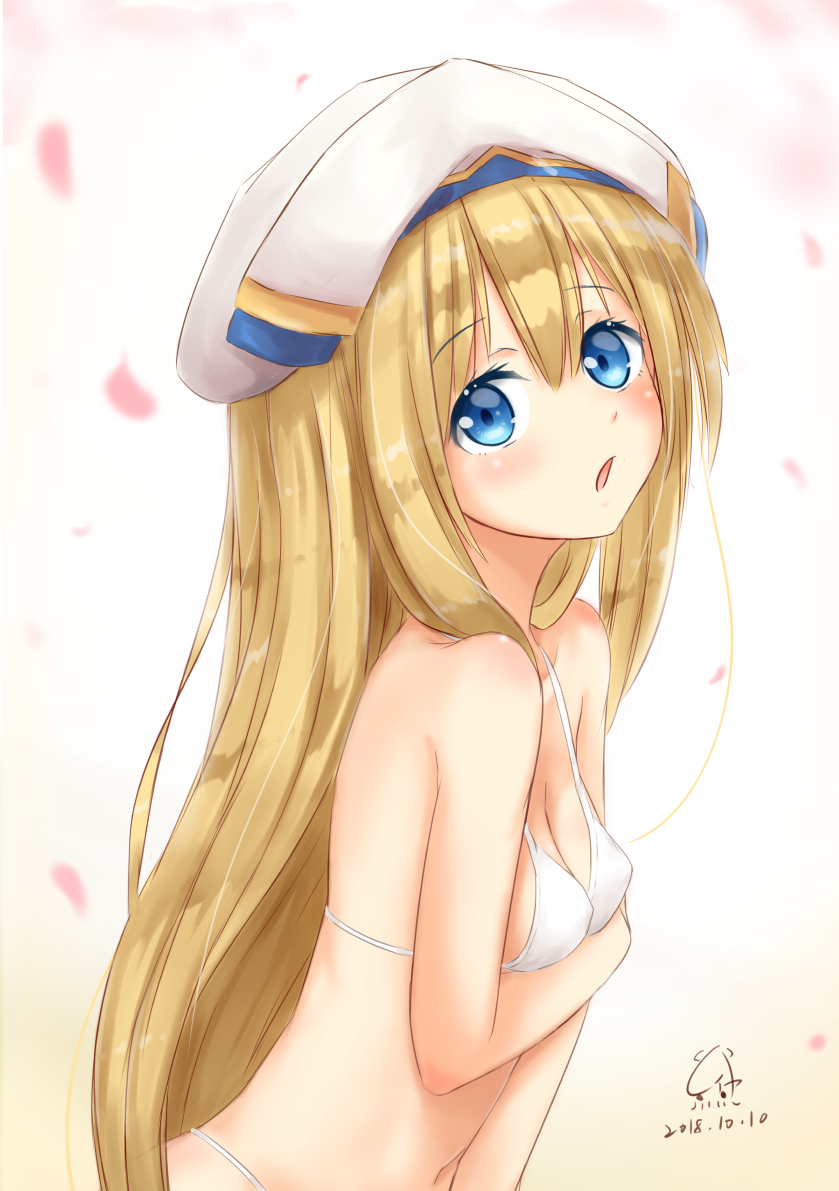 ゴブリンスレイヤーのお漏らしも披露した金髪ちっぱい女神官ちゃんの健全な二次エロ画像-22