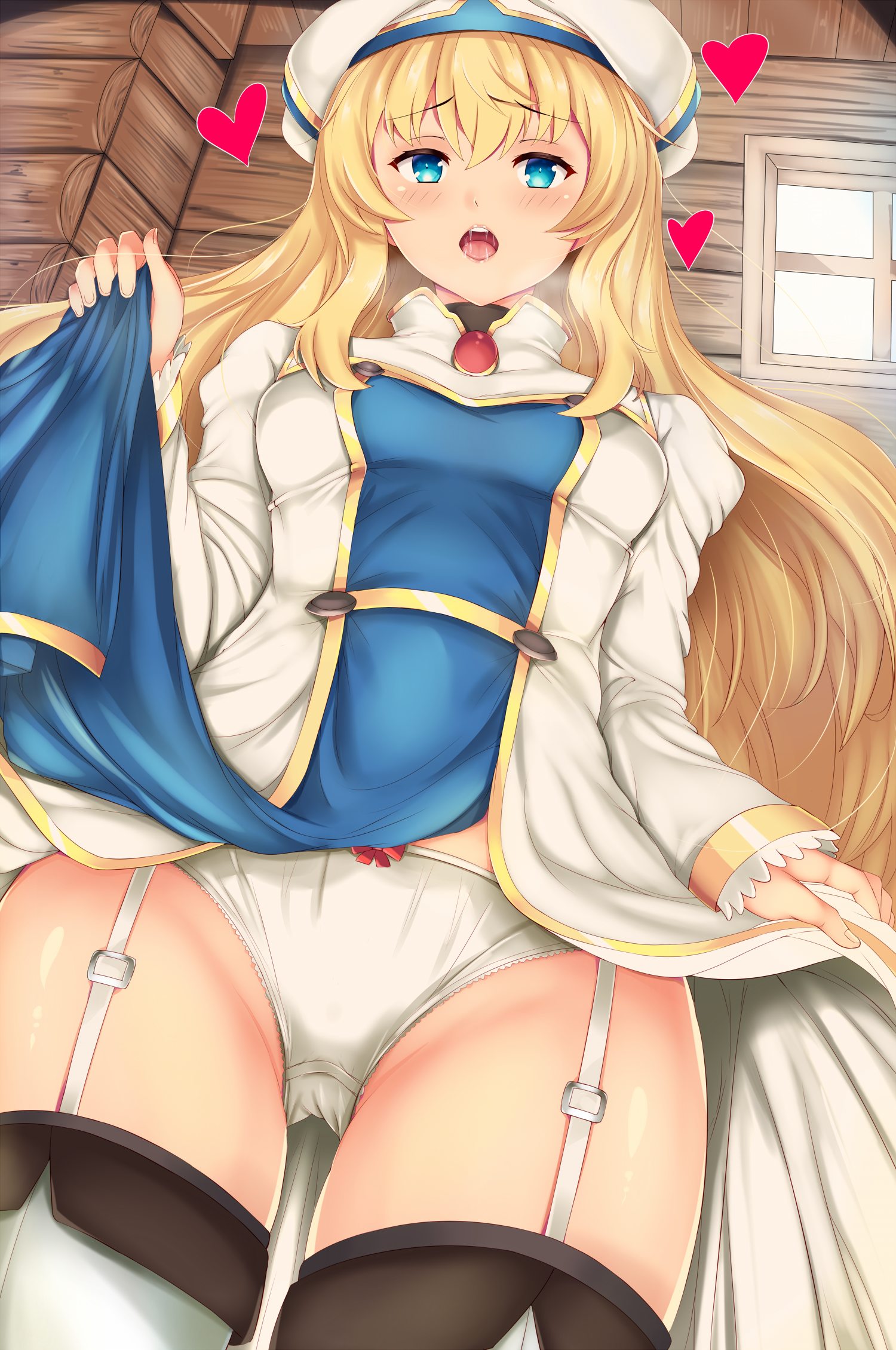 ゴブリンスレイヤーのお漏らしも披露した金髪ちっぱい女神官ちゃんの健全な二次エロ画像-47