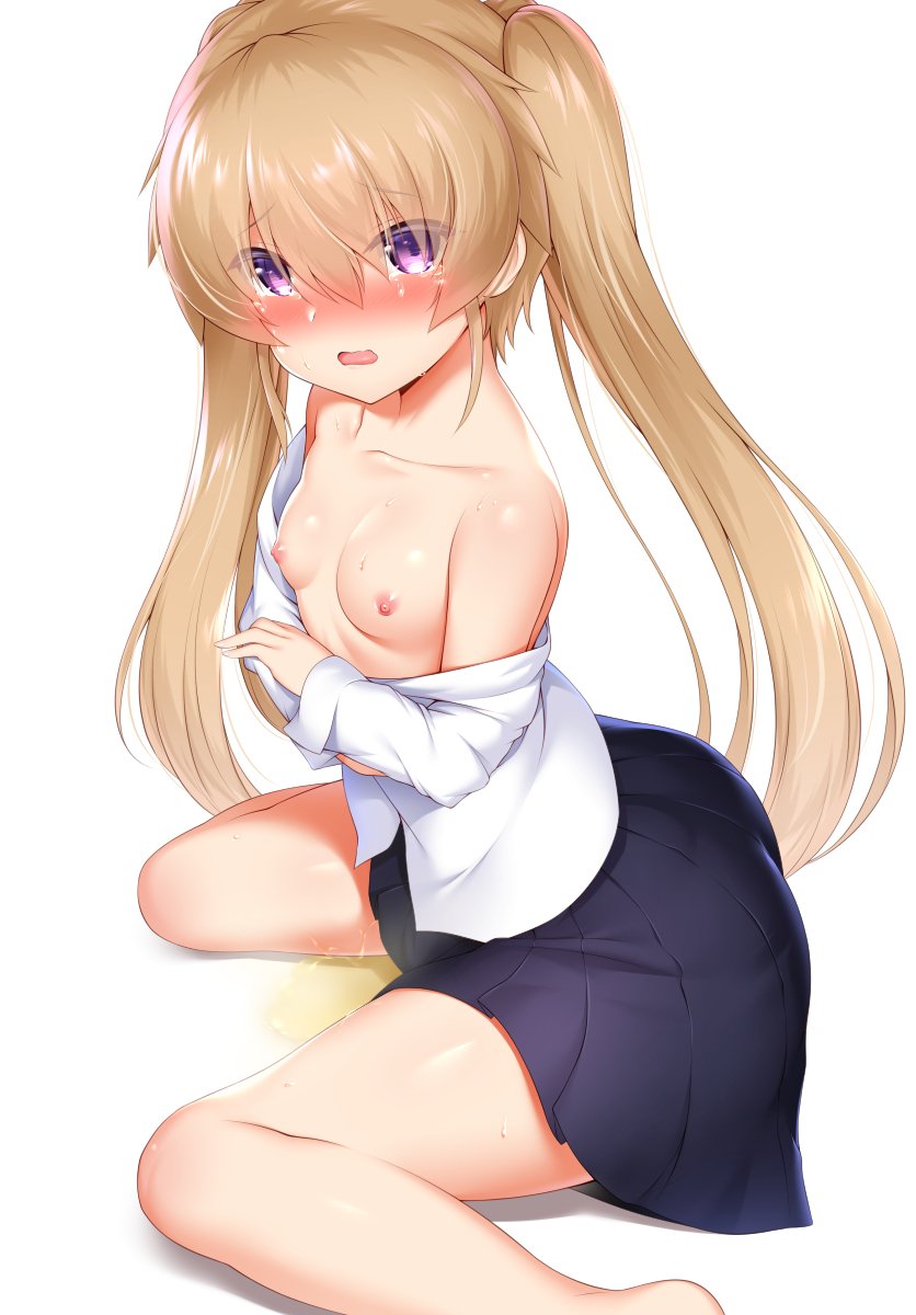 蒼の彼方のフォーリズムのツインテ貧乳ロリボディ可愛い後輩有坂真白ちゃんの二次エロ画像-6