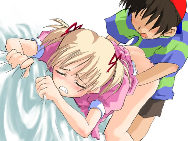 MOTHERのおんなのここと両おさげリボン可愛いヒロインのアナちゃんの二次エロ画像-32