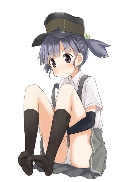 艦隊これくしょんの小さな体に元気いっぱいロリかわいい大潮ちゃんの二次エロ画像-2