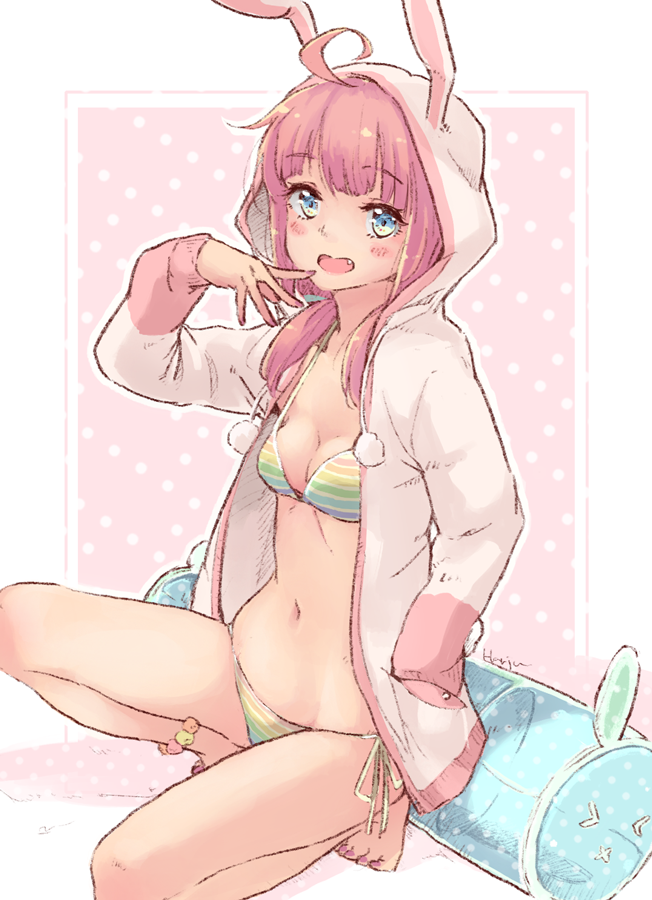 ひなビタ♪のJC3年ぺったんたんロリ少女めうめうこと芽兎めうちゃんの二次エロ画像-22