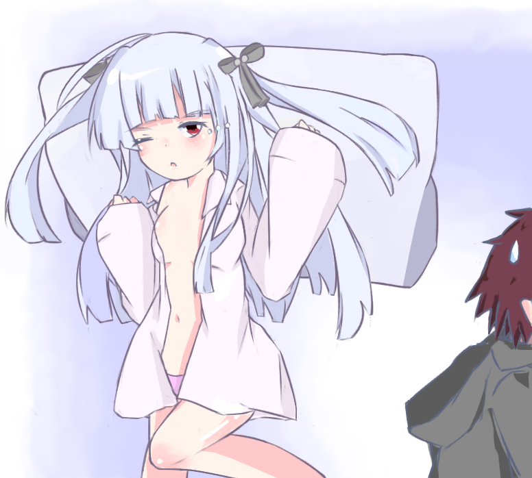 アブソリュート・デュオの銀髪ロリ体型貧乳美少女ユリエ・シグトゥーナちゃんの二次エロ画像-10