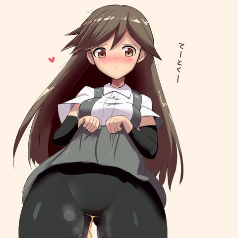 艦隊これくしょんの吊りスカがよく似合うロリかわいい駆逐艦荒潮ちゃんのロリなはずなのに色気を感じる二次エロ画像-3