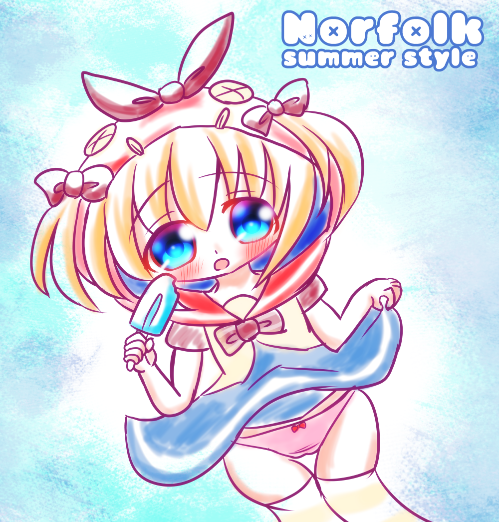 アズールレーン(アズレン)の頭巾二つ結び金髪ロリかわいいノーフォークちゃんの二次エロ画像-21