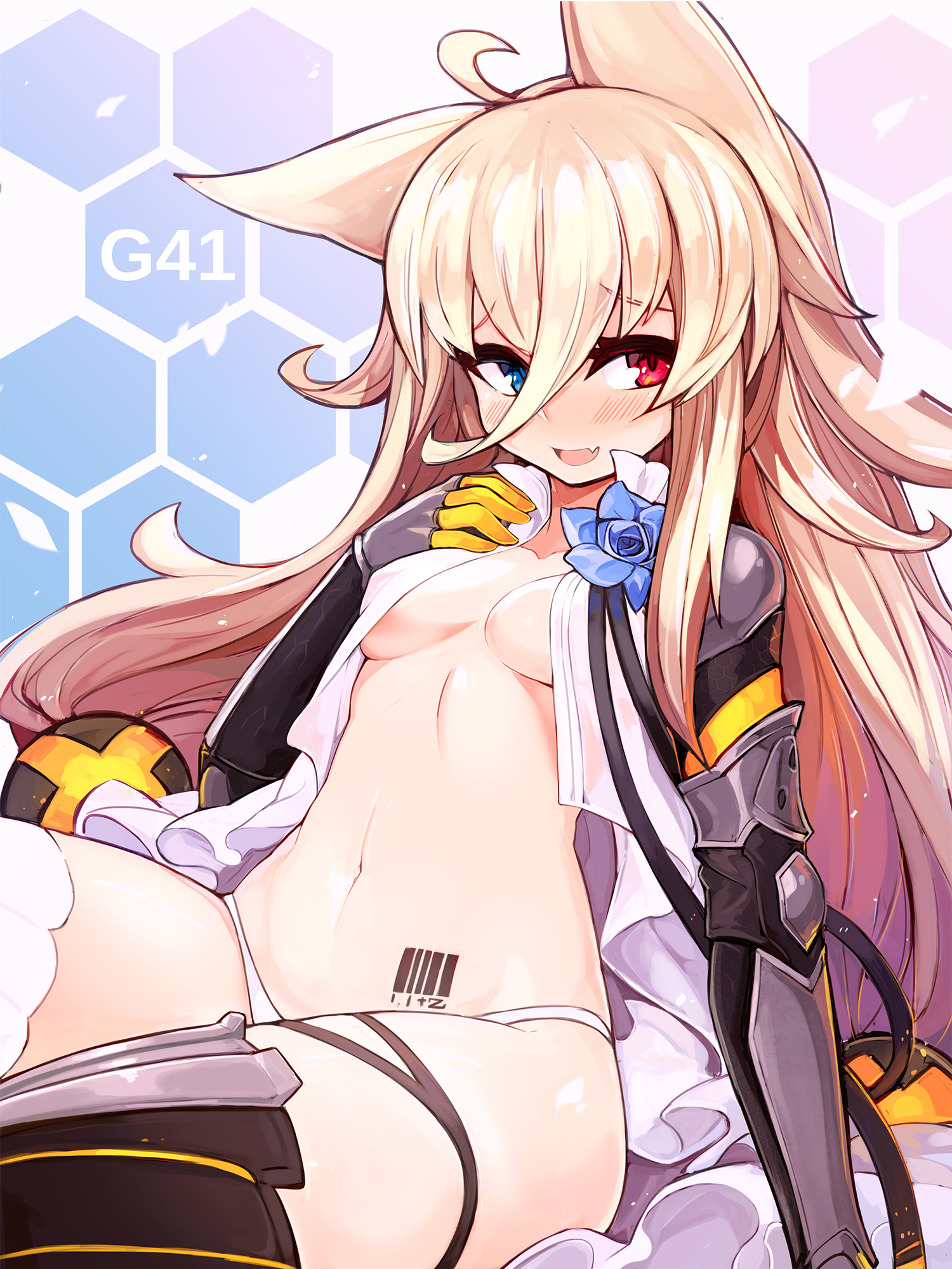 ドールズフロントライン(少女前線)の金髪ケモミミオッドアイロリ少女G41ちゃんの二次エロ画像-54