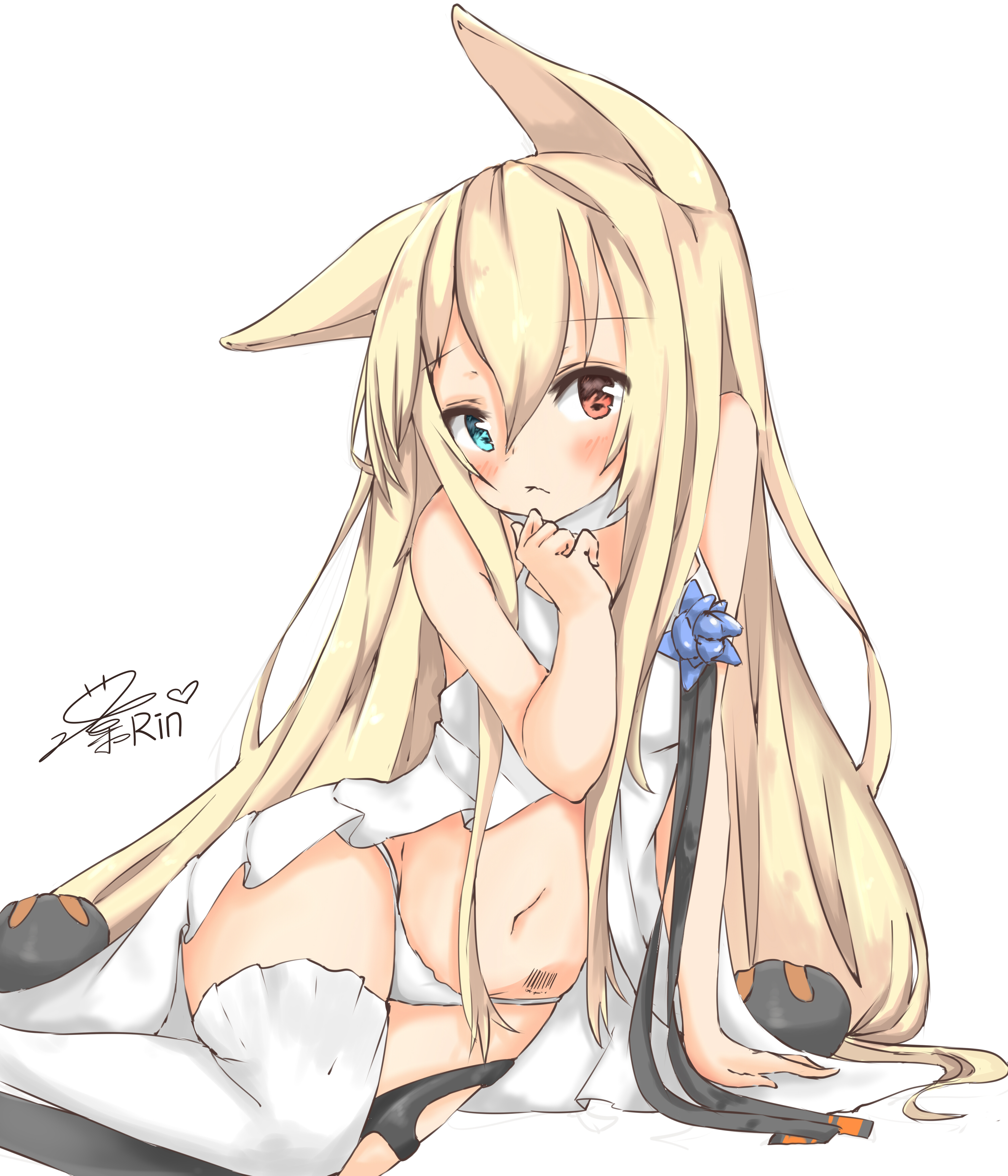ドールズフロントライン(少女前線)の金髪ケモミミオッドアイロリ少女G41ちゃんの二次エロ画像-69