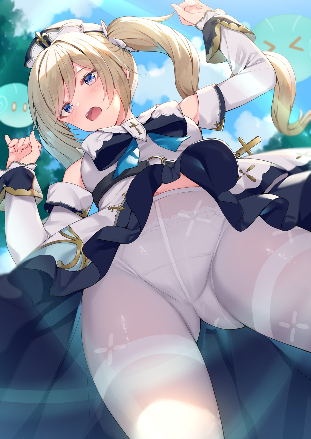 原神(genshin impact)の金髪ツインテ可愛く白パンストがまぶしいバーバラちゃんの二次エロ画像-21