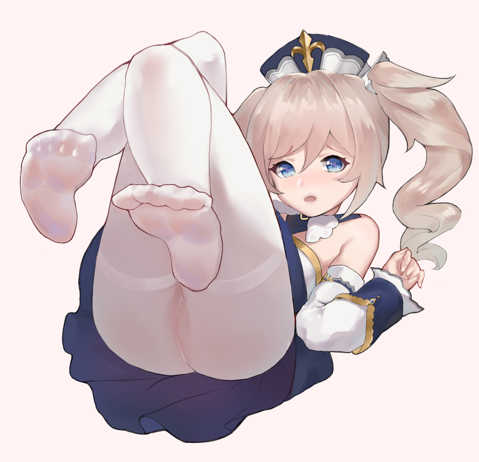 原神(genshin impact)の金髪ツインテ可愛く白パンストがまぶしいバーバラちゃんの二次エロ画像-24