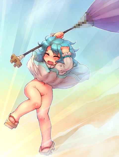 東方Projectの唐笠オバケの妖怪でオッドアイかわいい多々良小傘ちゃんのロリな二次エロ画像-9