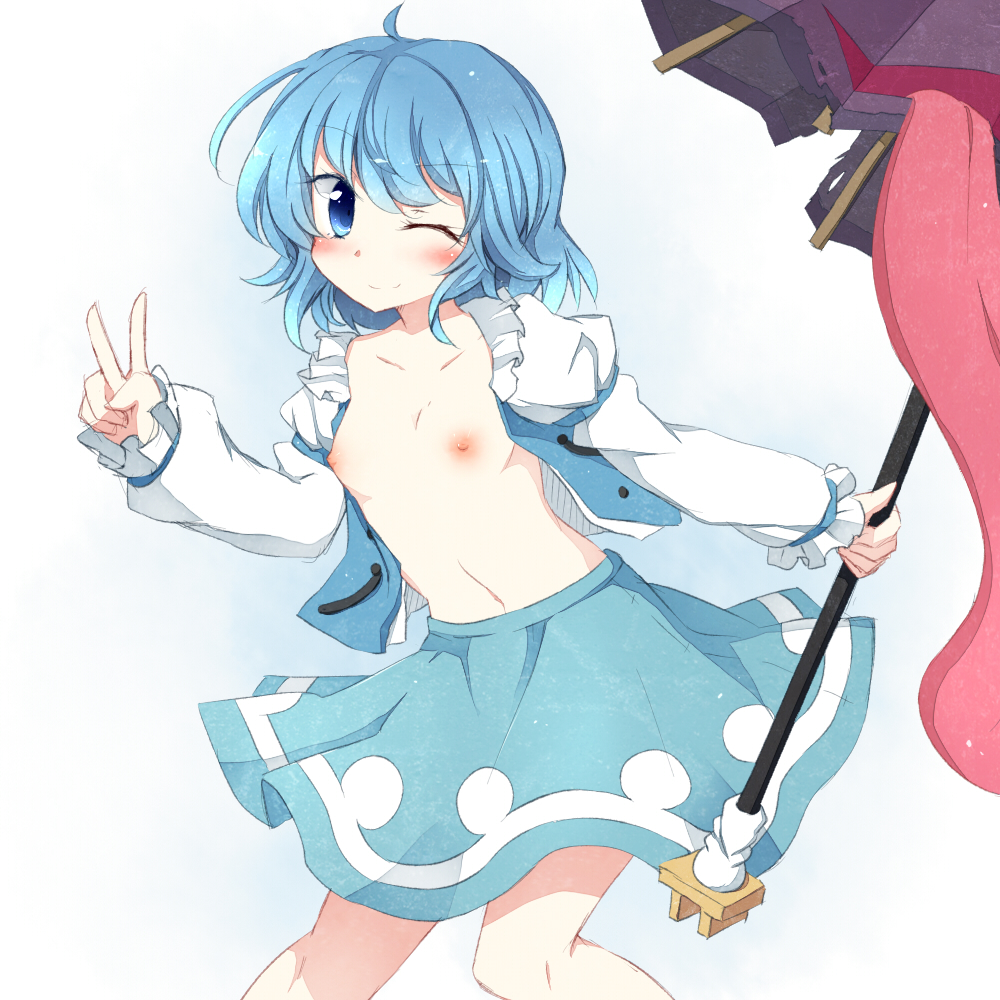 東方Projectの唐笠オバケの妖怪でオッドアイかわいい多々良小傘ちゃんのロリな二次エロ画像-45