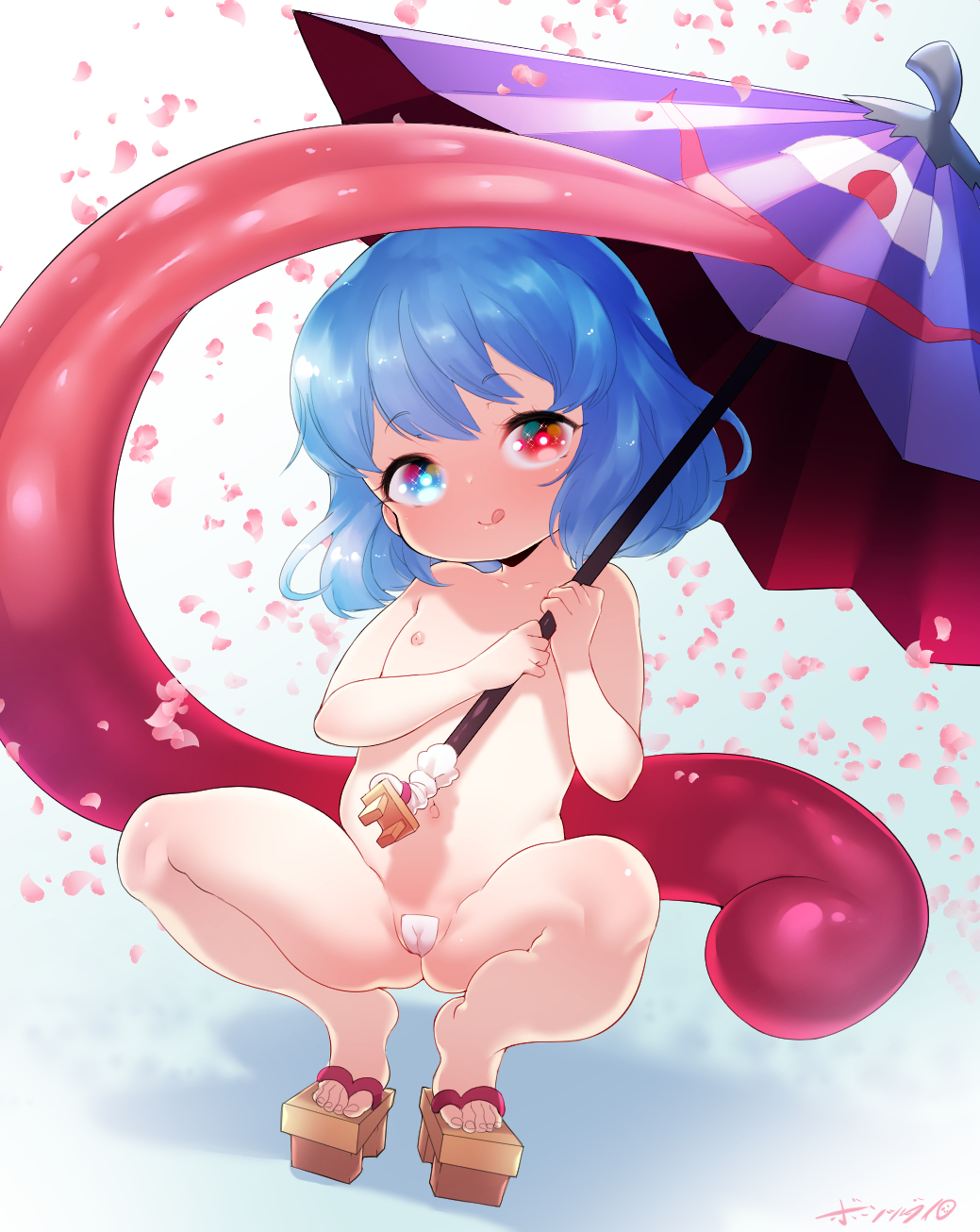 東方Projectの唐笠オバケの妖怪でオッドアイかわいい多々良小傘ちゃんのロリな二次エロ画像-48