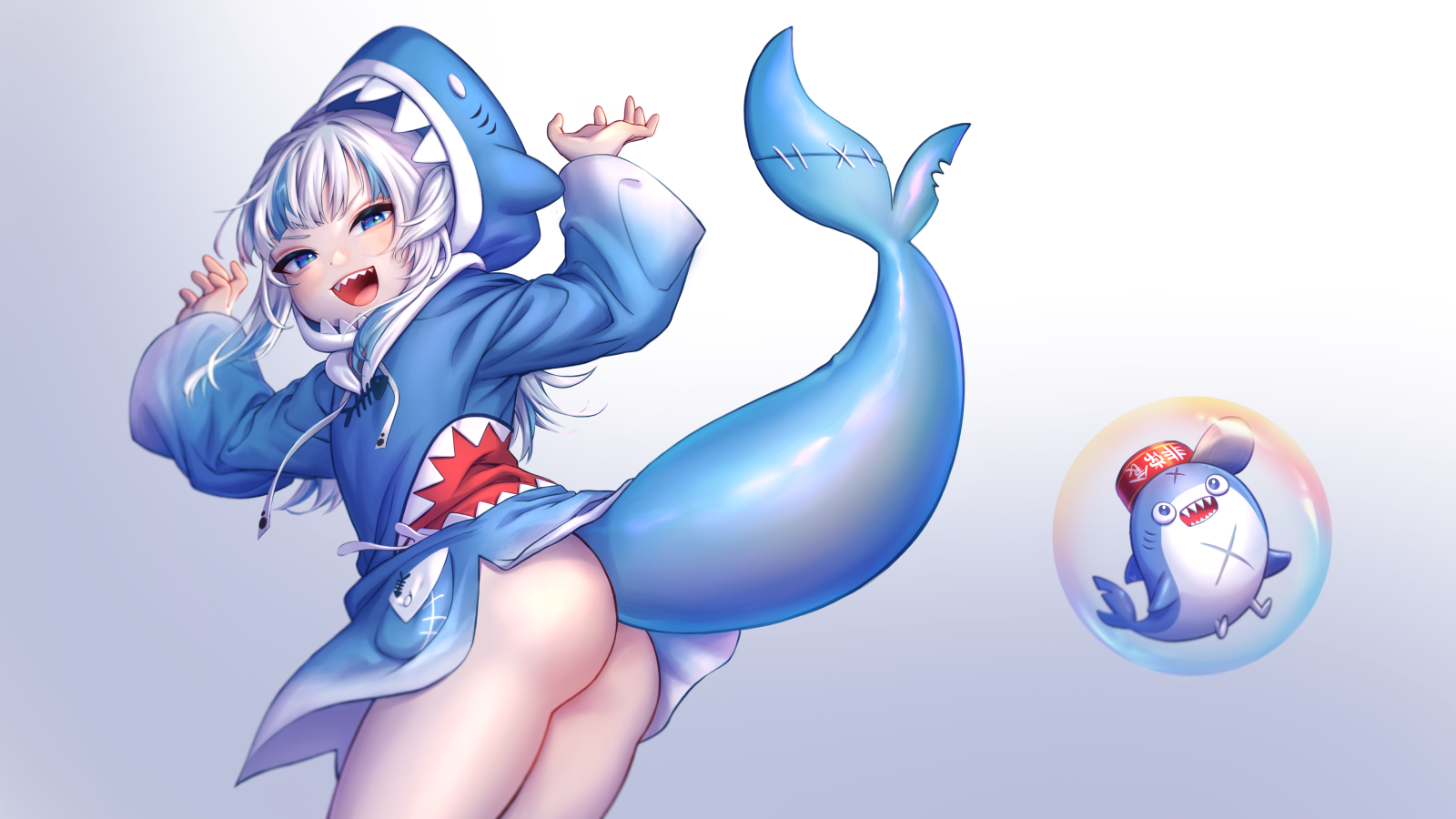 HololiveENのロリかわサメ娘Vtuberさめちゃんことがうる・ぐらちゃんの二次エロ画像-37
