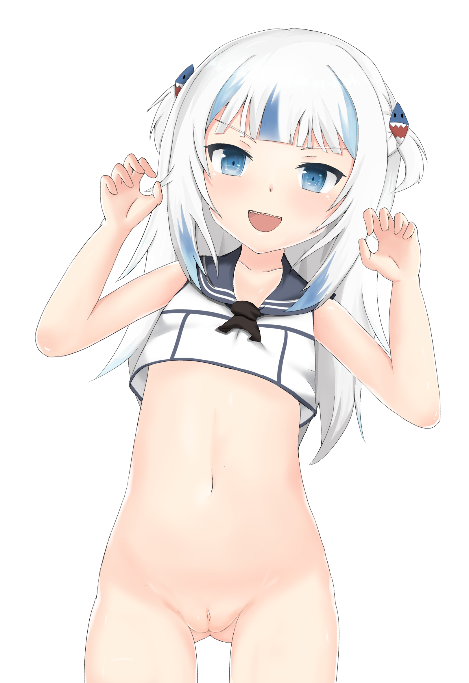 HololiveENのロリかわサメ娘Vtuberさめちゃんことがうる・ぐらちゃんの二次エロ画像-42