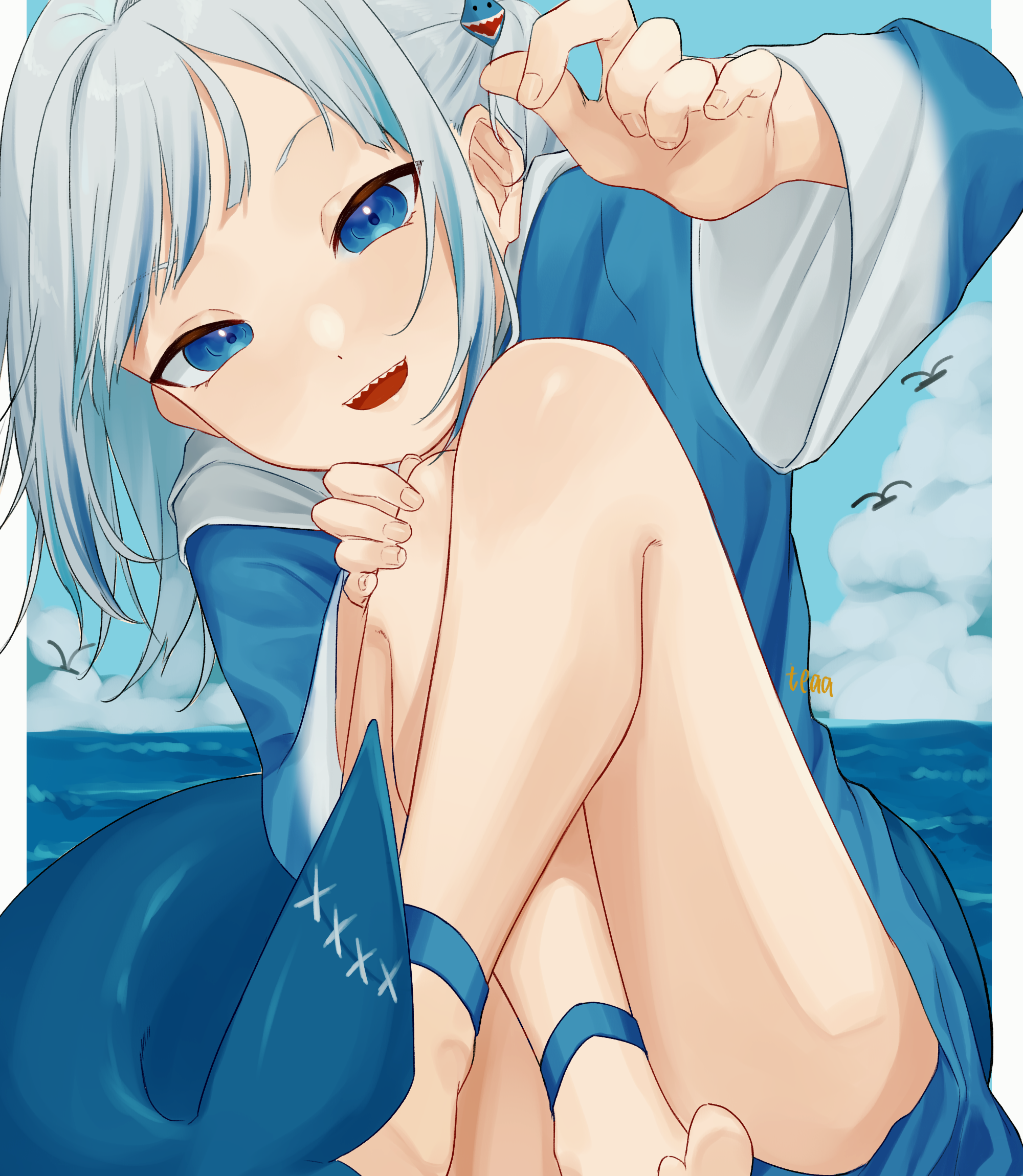 HololiveENのロリかわサメ娘Vtuberさめちゃんことがうる・ぐらちゃんの二次エロ画像-67