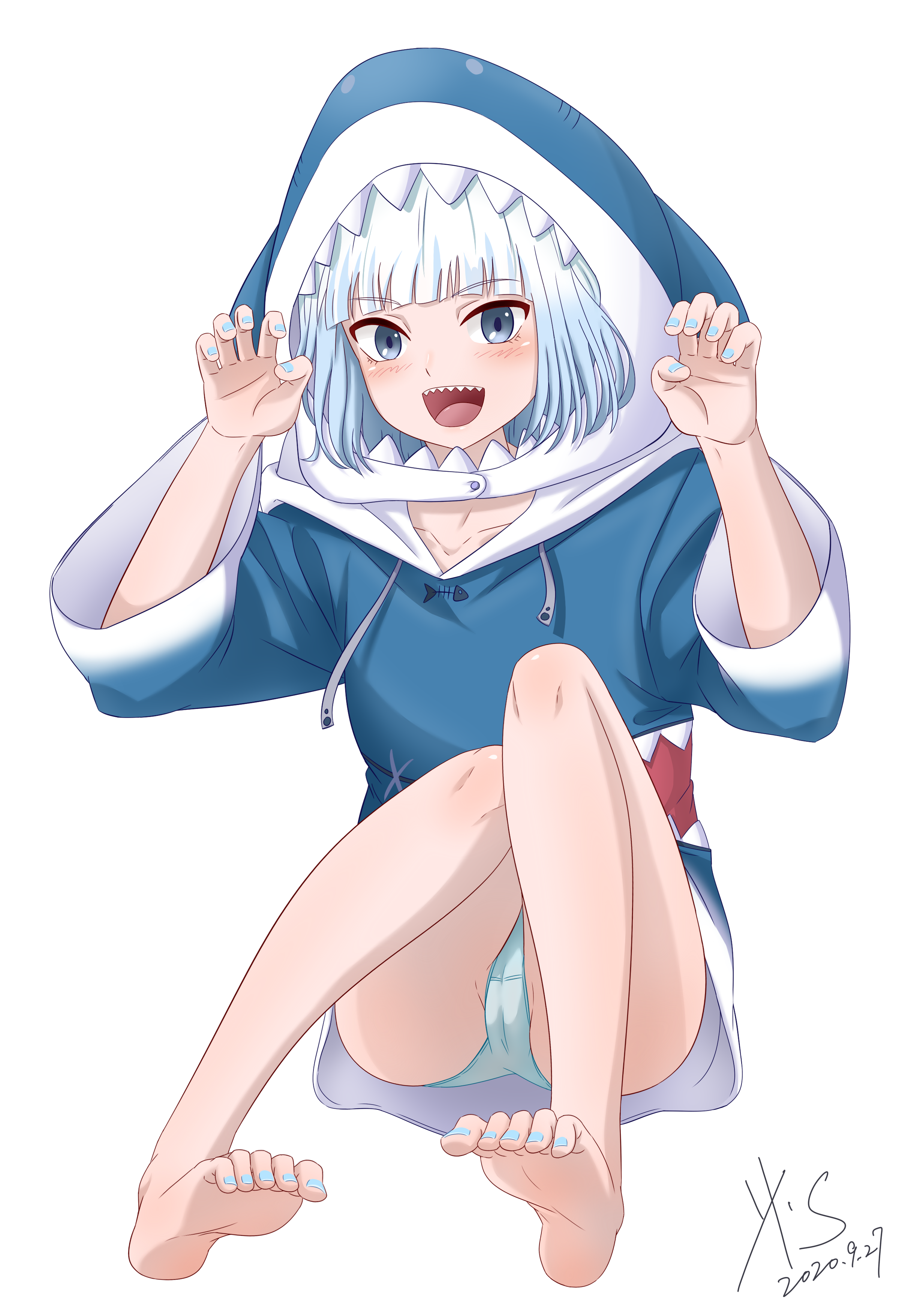 HololiveENのロリかわサメ娘Vtuberさめちゃんことがうる・ぐらちゃんの二次エロ画像-73