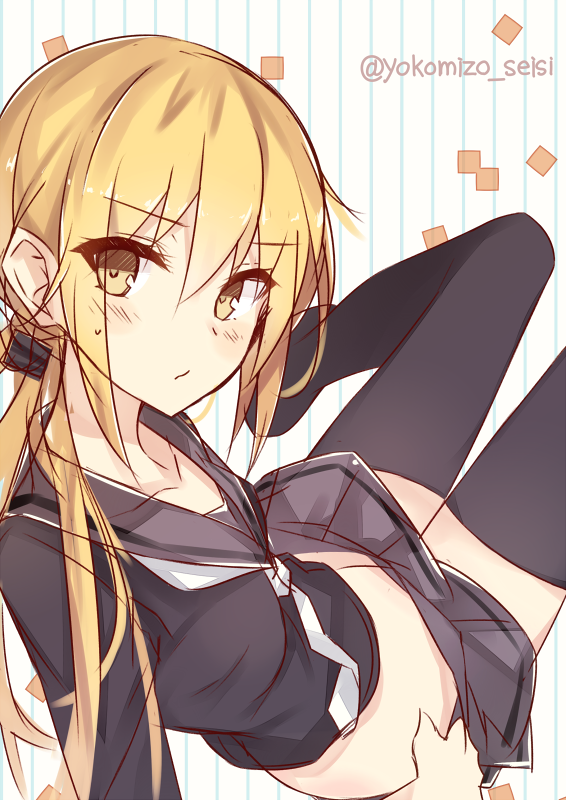 艦隊これくしょん(艦これ)の金髪二つ結びロリかわいい駆逐艦皐月ちゃんの二次エロ画像-30