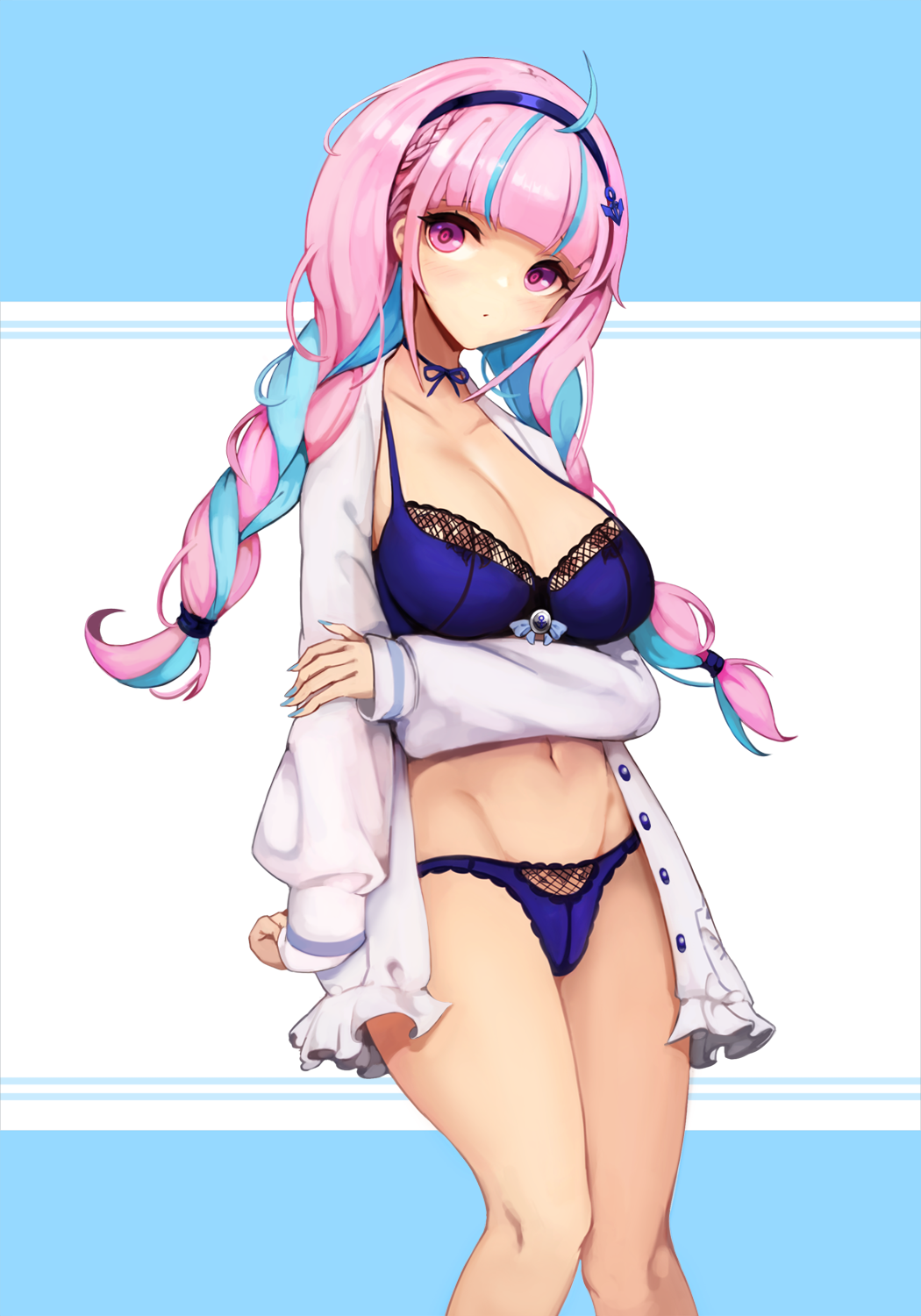 ホロライブの二つ結び巨乳ロリなバーチャルユーチューバー湊あくあちゃんの二次エロ画像100連発-33