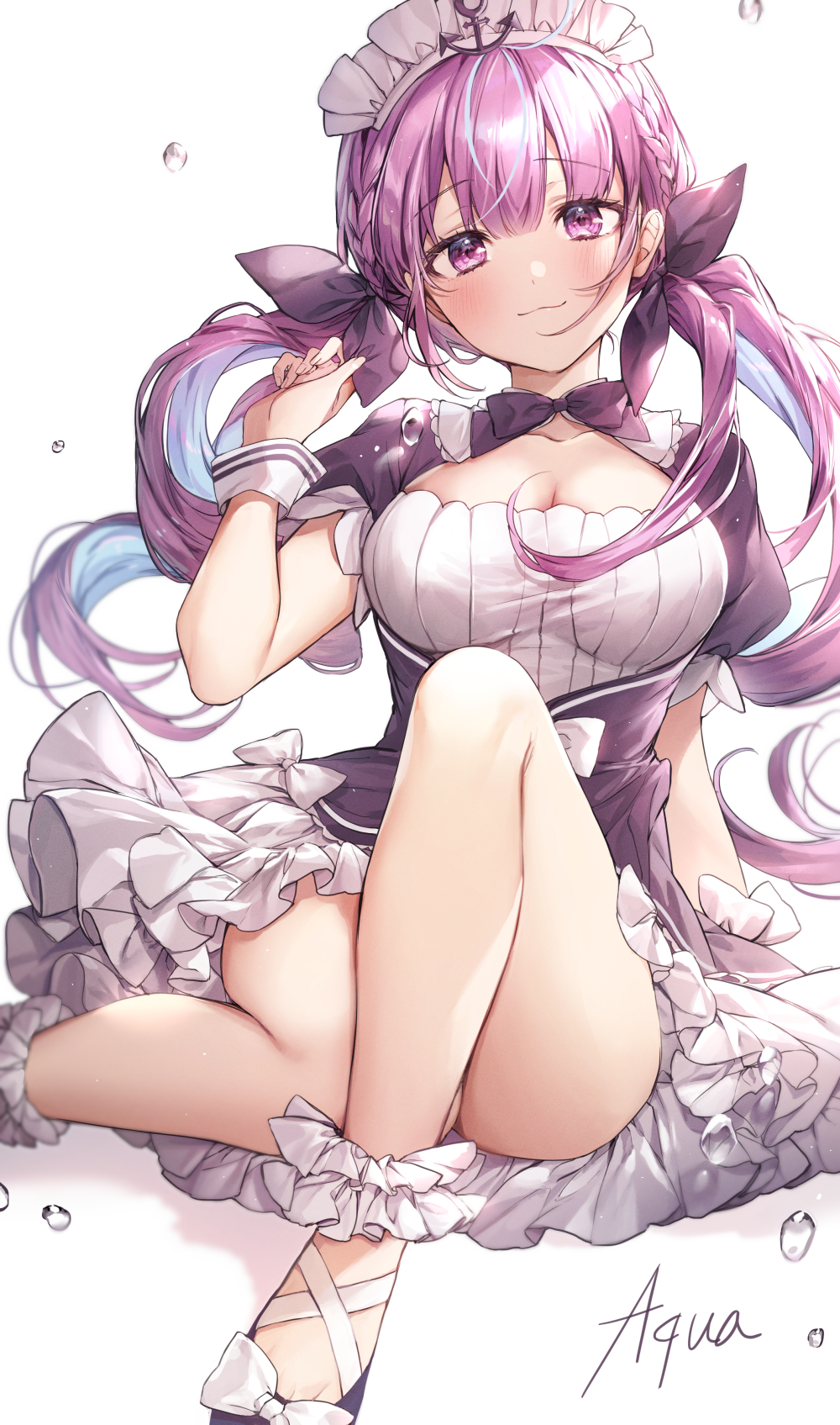 ホロライブの二つ結び巨乳ロリなバーチャルユーチューバー湊あくあちゃんの二次エロ画像100連発-64