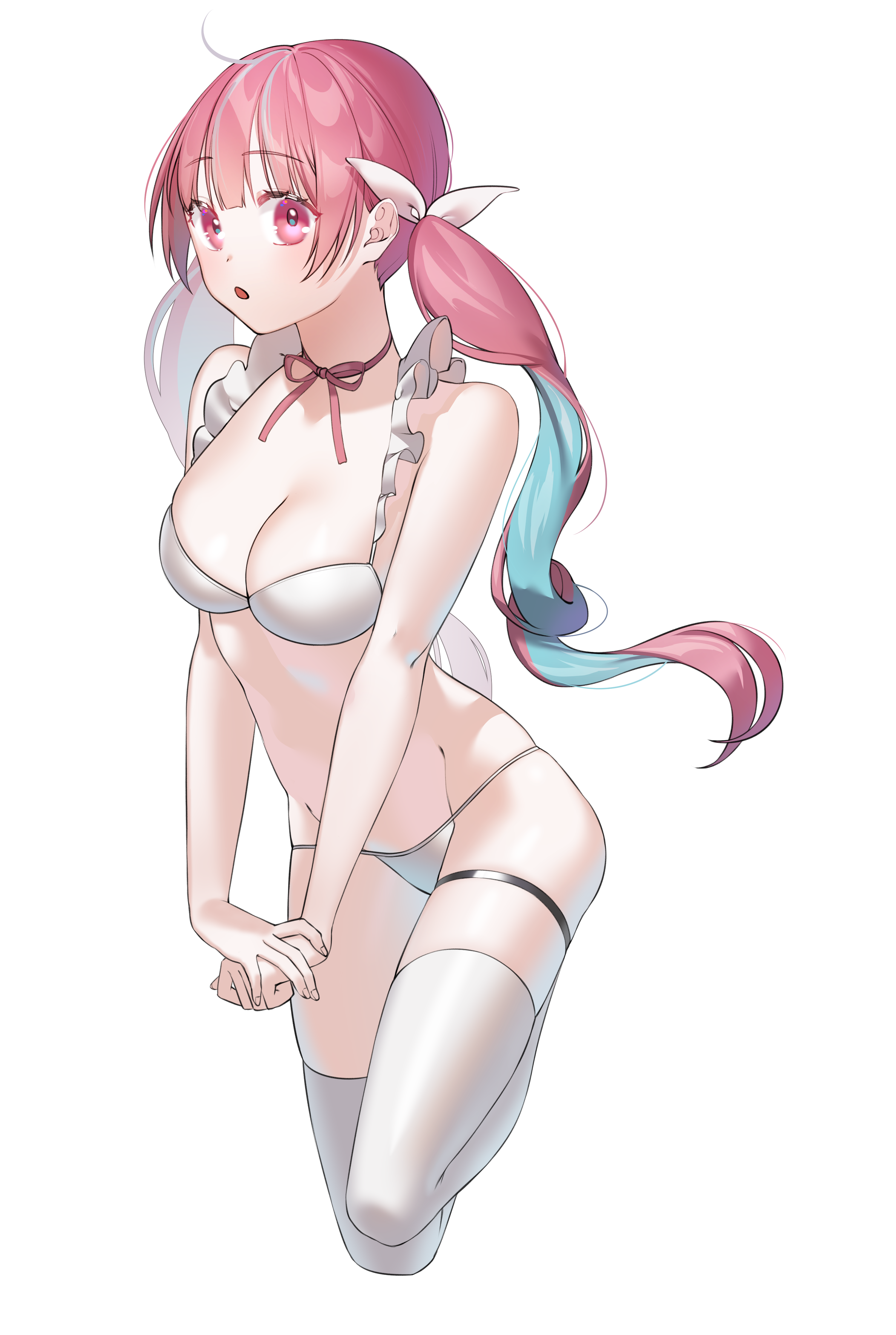 ホロライブの二つ結び巨乳ロリなバーチャルユーチューバー湊あくあちゃんの二次エロ画像100連発-71