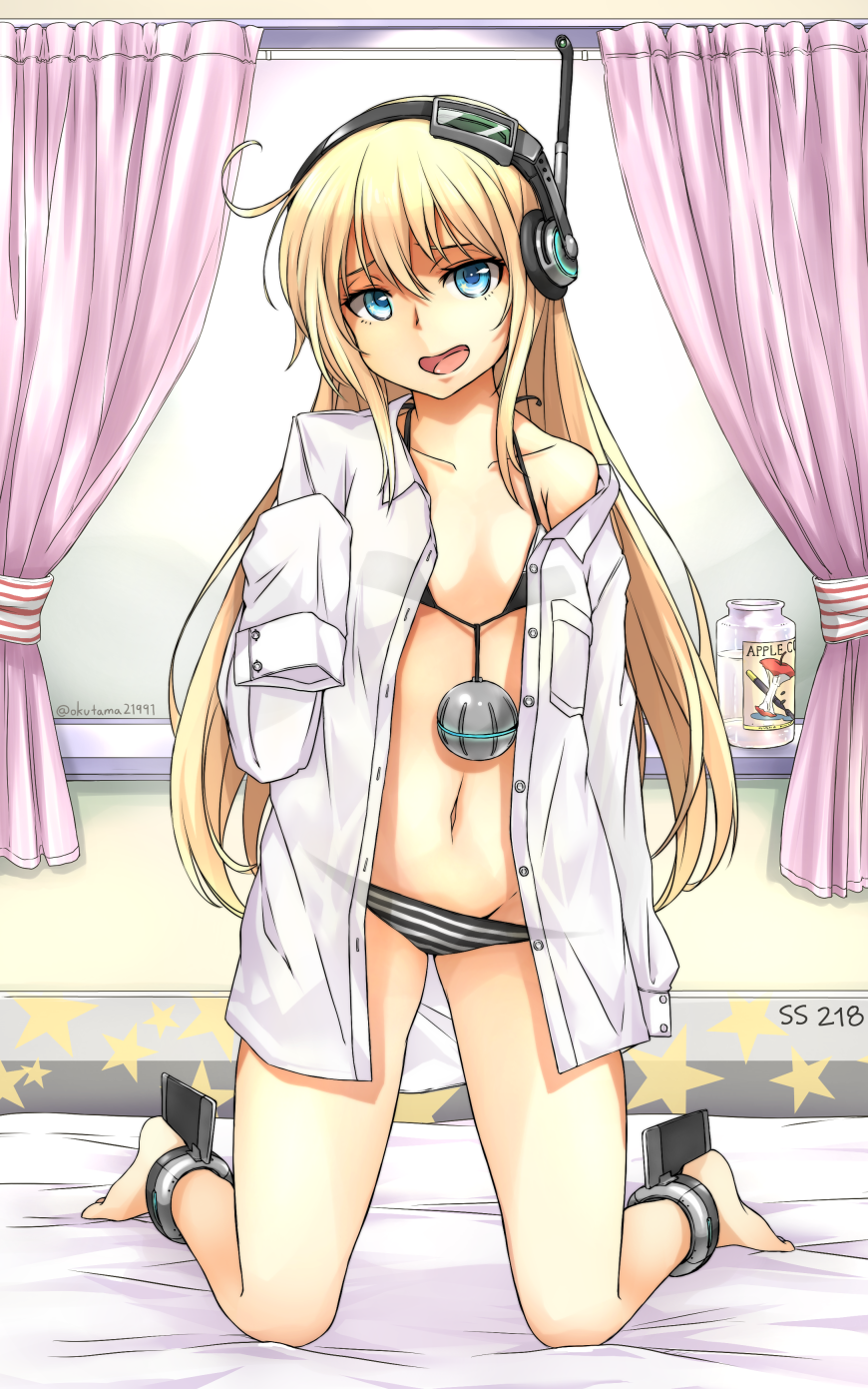 アズールレーンの貧乳ぺったんこな金髪ロリ潜水艦アルバコアちゃんの二次エロ画像-45