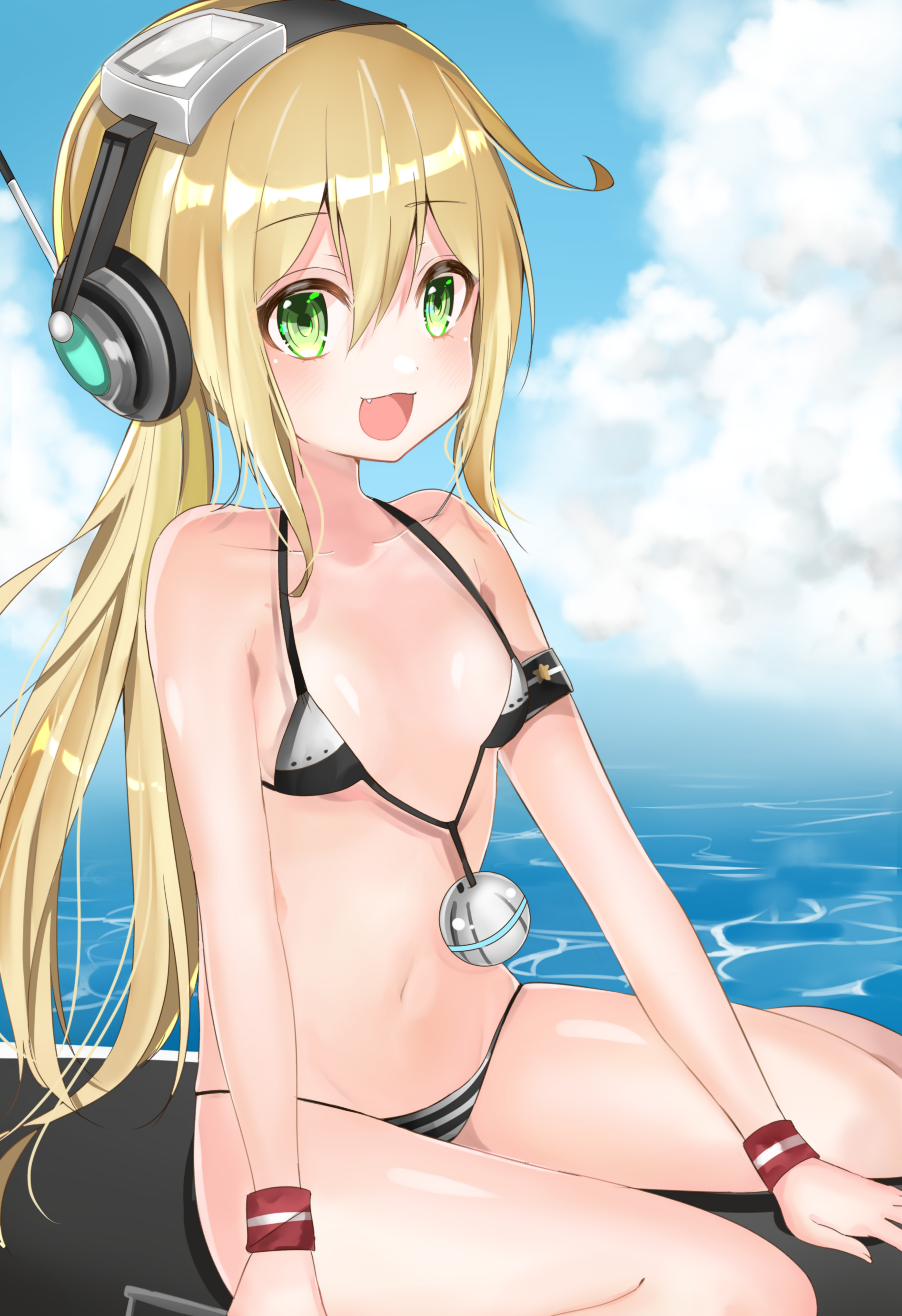 アズールレーンの貧乳ぺったんこな金髪ロリ潜水艦アルバコアちゃんの二次エロ画像-60