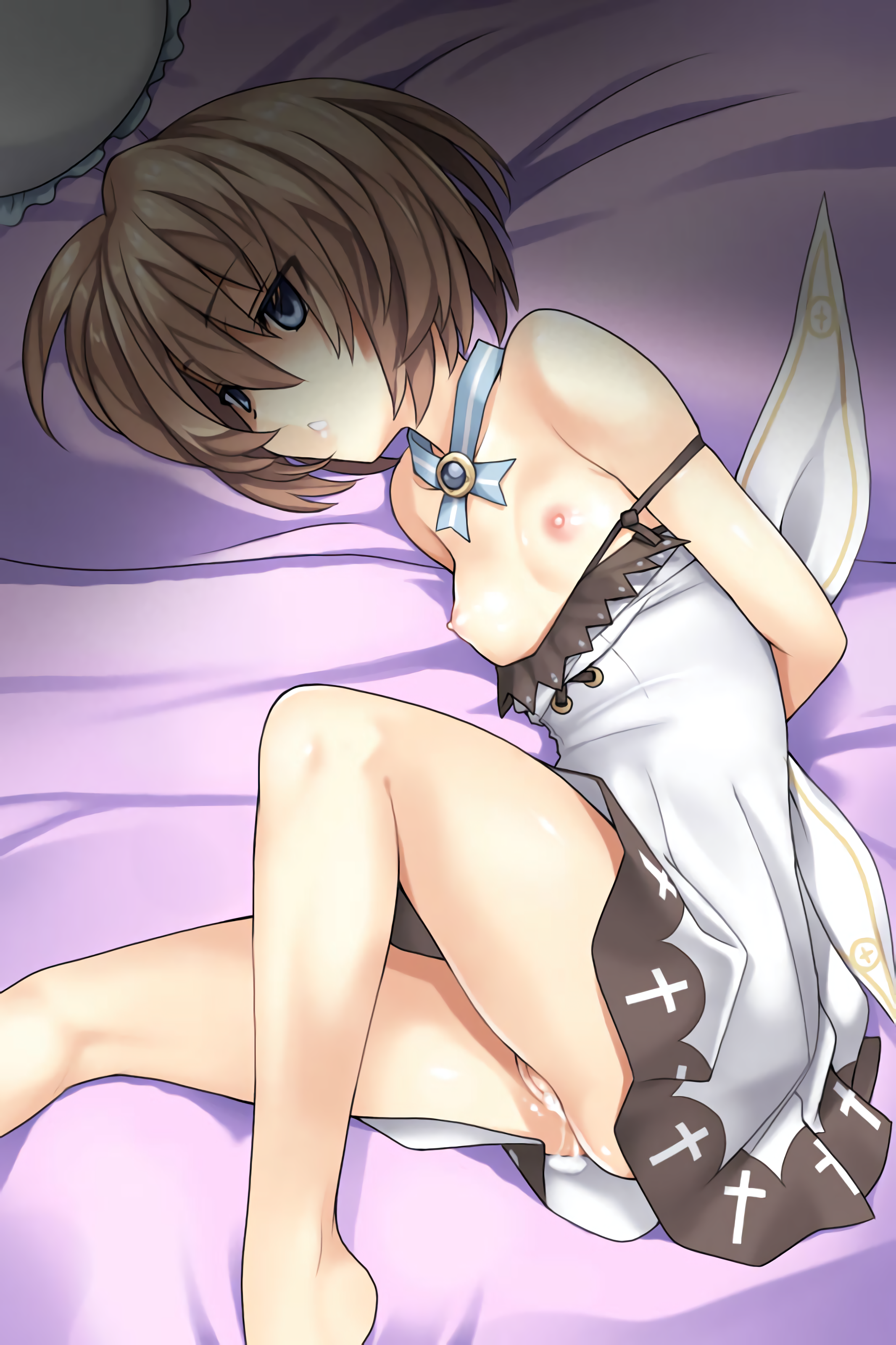 超次元少女ネプテューヌシリーズの貧乳ぺったんこロリお姉ちゃんブランちゃんの二次エロ画像100連発-96