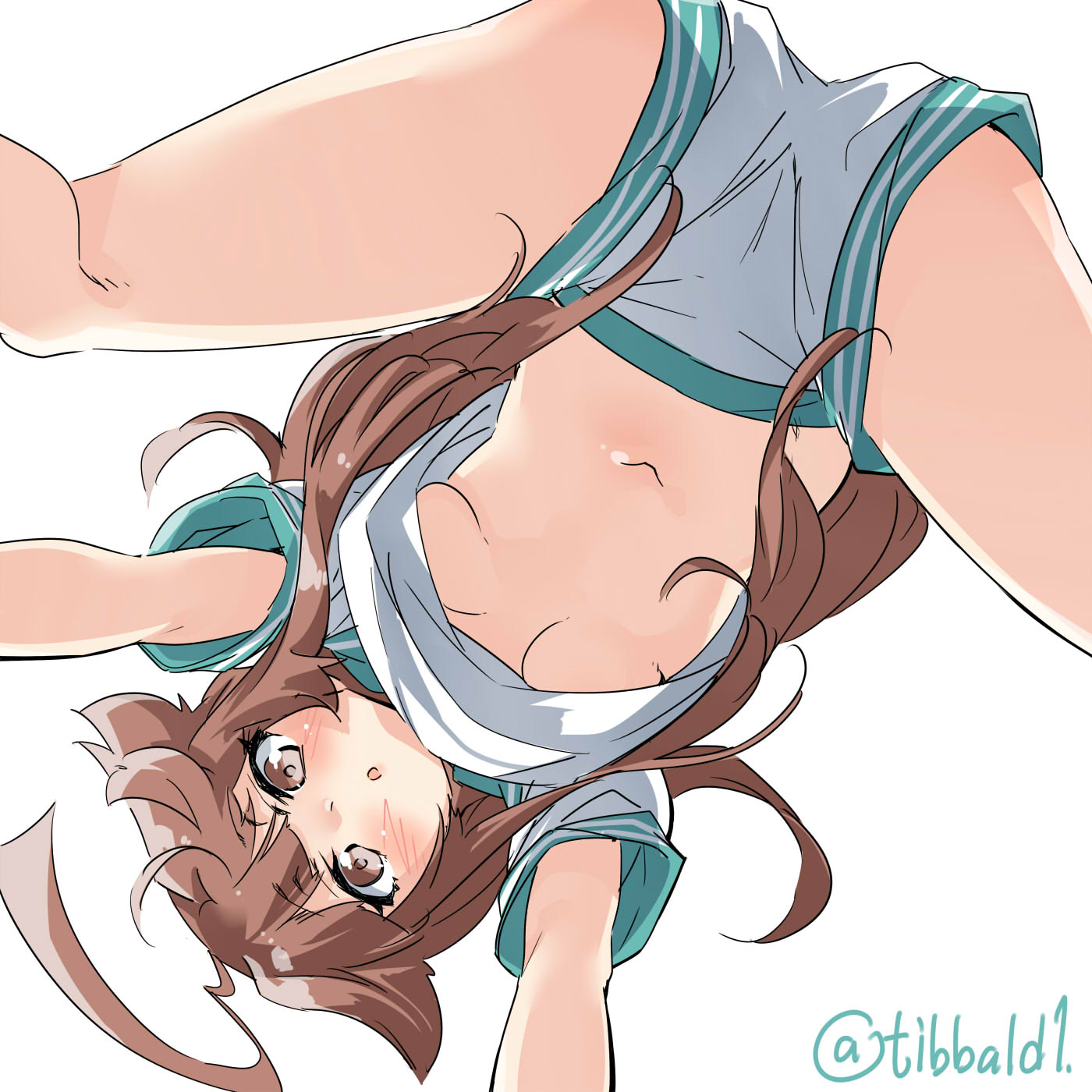 艦隊これくしょんのショートパンツまぶしいロリ美乳球磨ちゃんの二次エロ画像-15