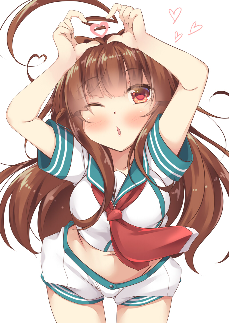 艦隊これくしょんのショートパンツまぶしいロリ美乳球磨ちゃんの二次エロ画像-25