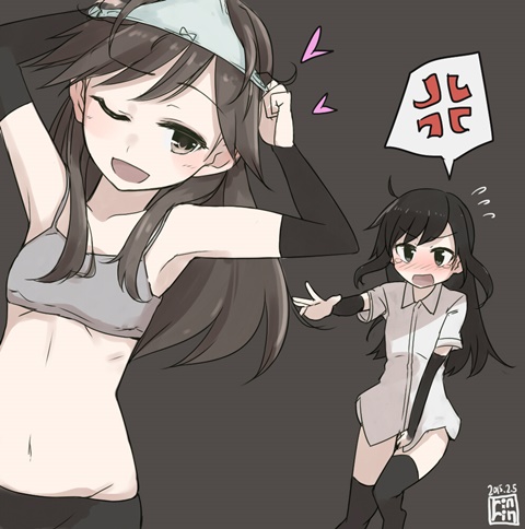 艦隊これくしょんのロリなのに合法っぽい色気を感じられる駆逐艦荒潮ちゃんの二次エロ画像100連発-24