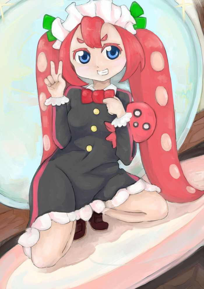 某すしチェーンの回転むてん丸に出てくるツインテ触手少女ロリータコちゃんの二次エロ画像-7