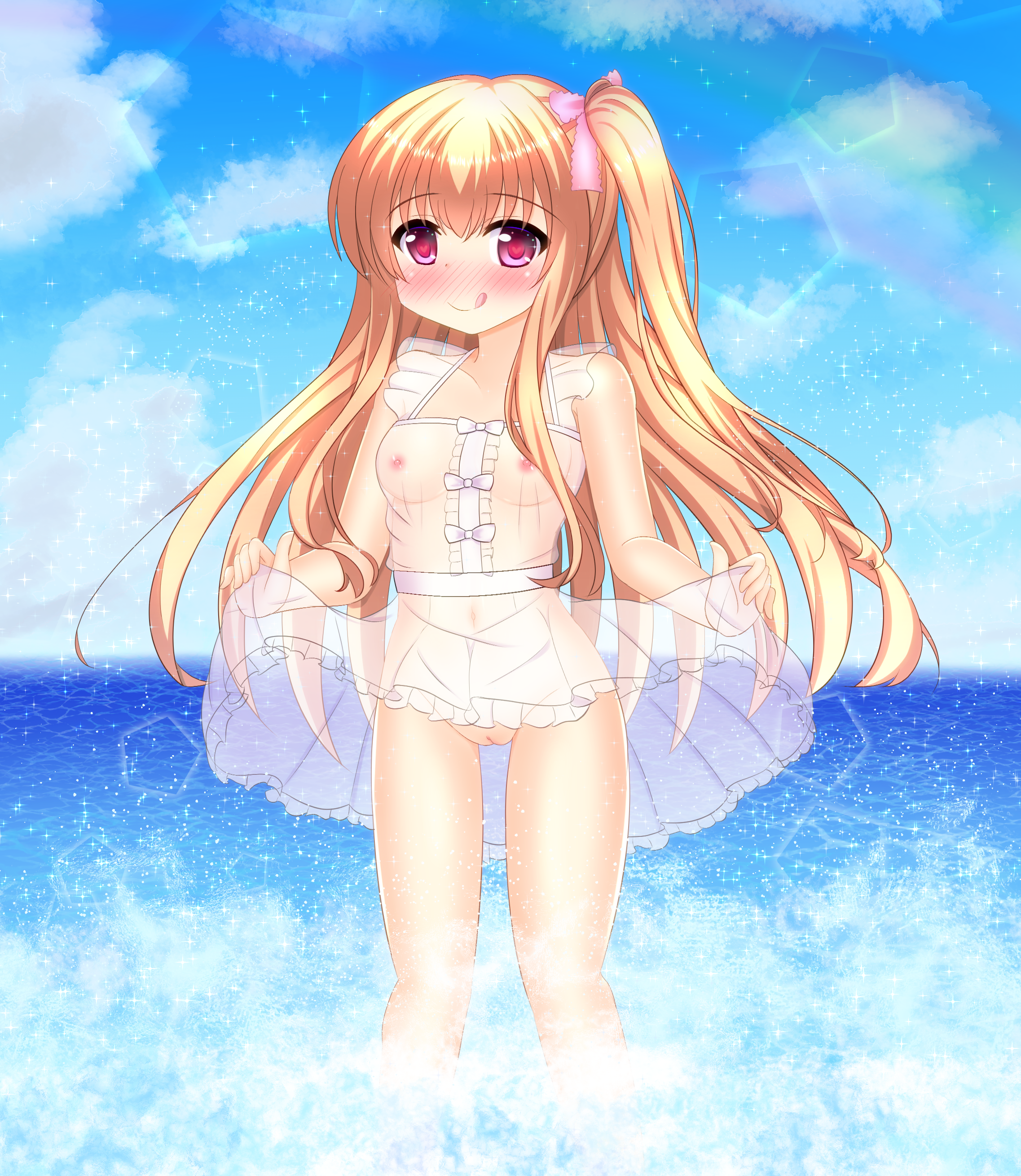 GF(仮)のサイドポニテかわいい後輩ロリ普乳な朝比奈桃子ちゃんの剥ぎコラ＆二次エロ画像-33